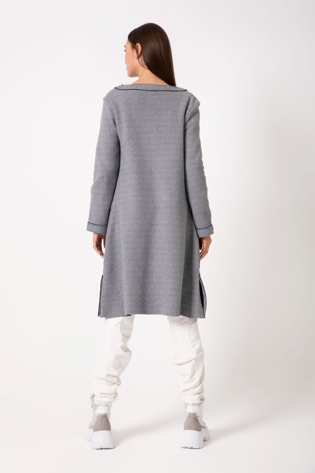 Gri Melanj Ceket 2747