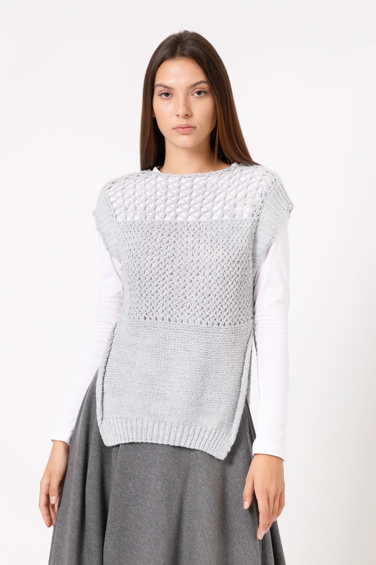 Gri Melanj Kazak 4498