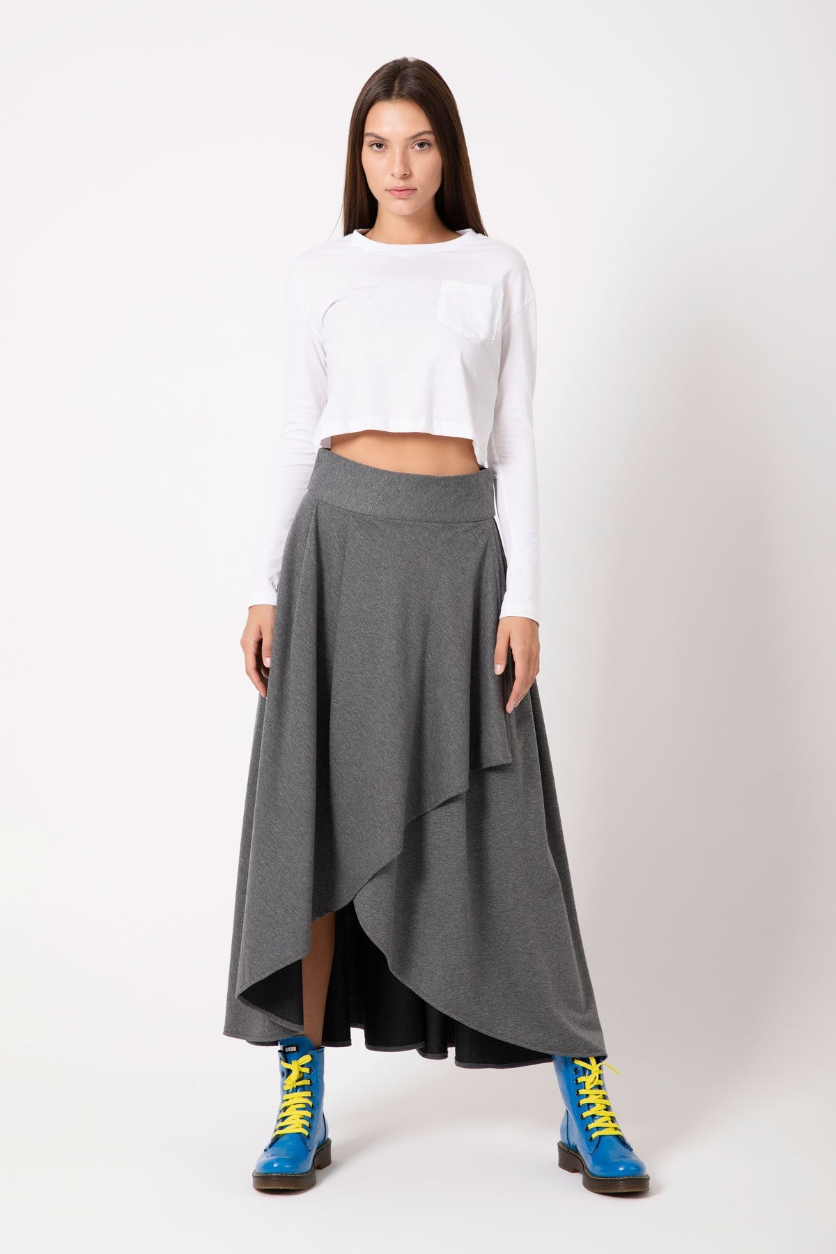 Beyaz  Uzun T-shirt 4559