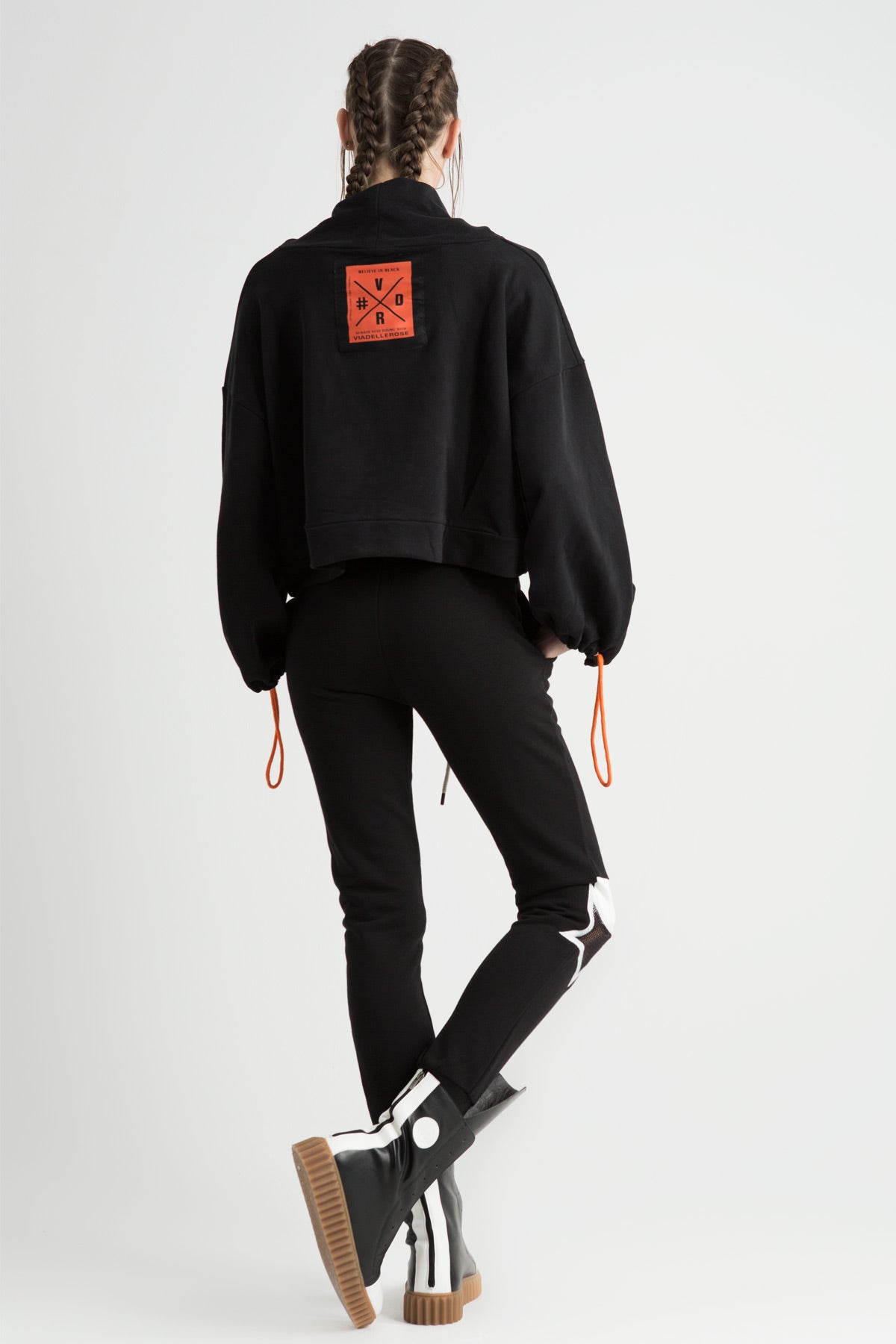 Siyah Turuncu Pantolon 6205