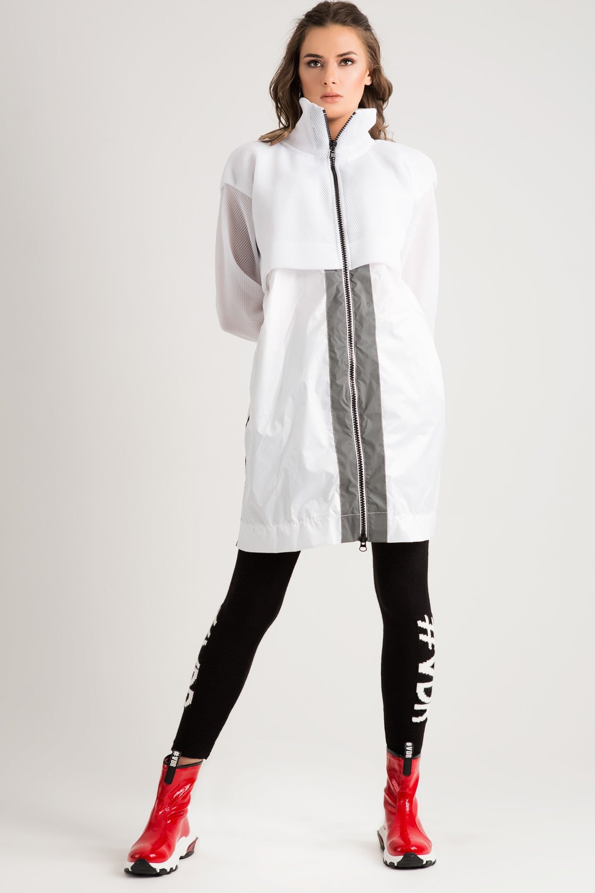 Beyaz  Trençkot 6267