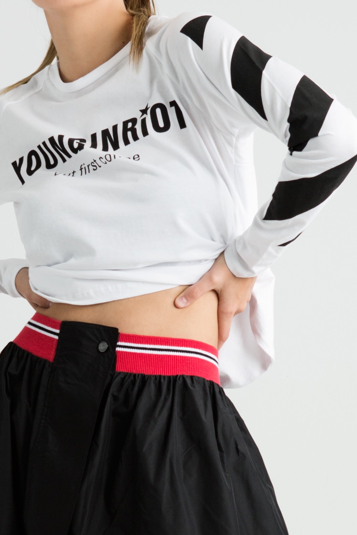 Beyaz Uzun T-shirt 6281