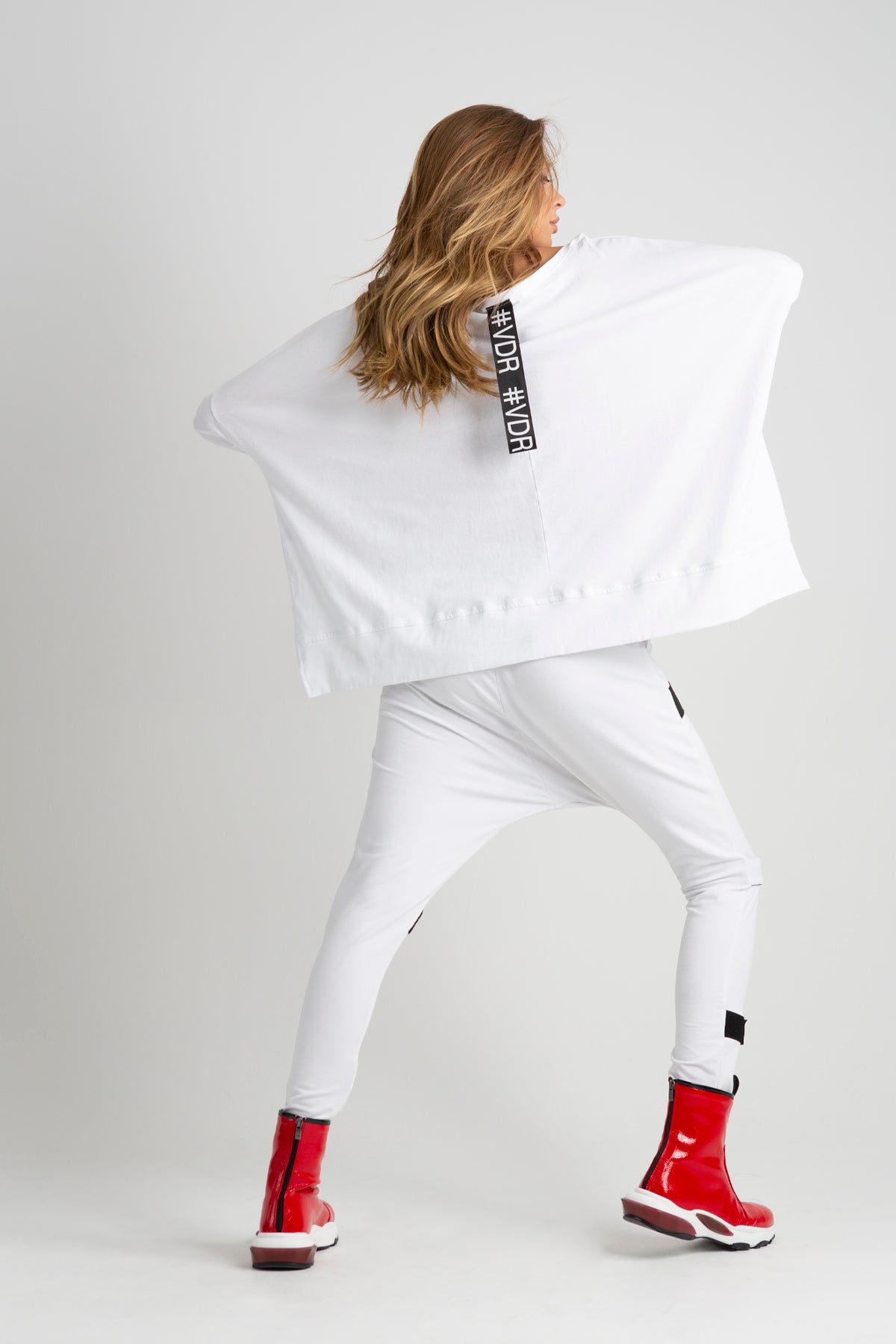 Beyaz  Uzun T-shirt 6342