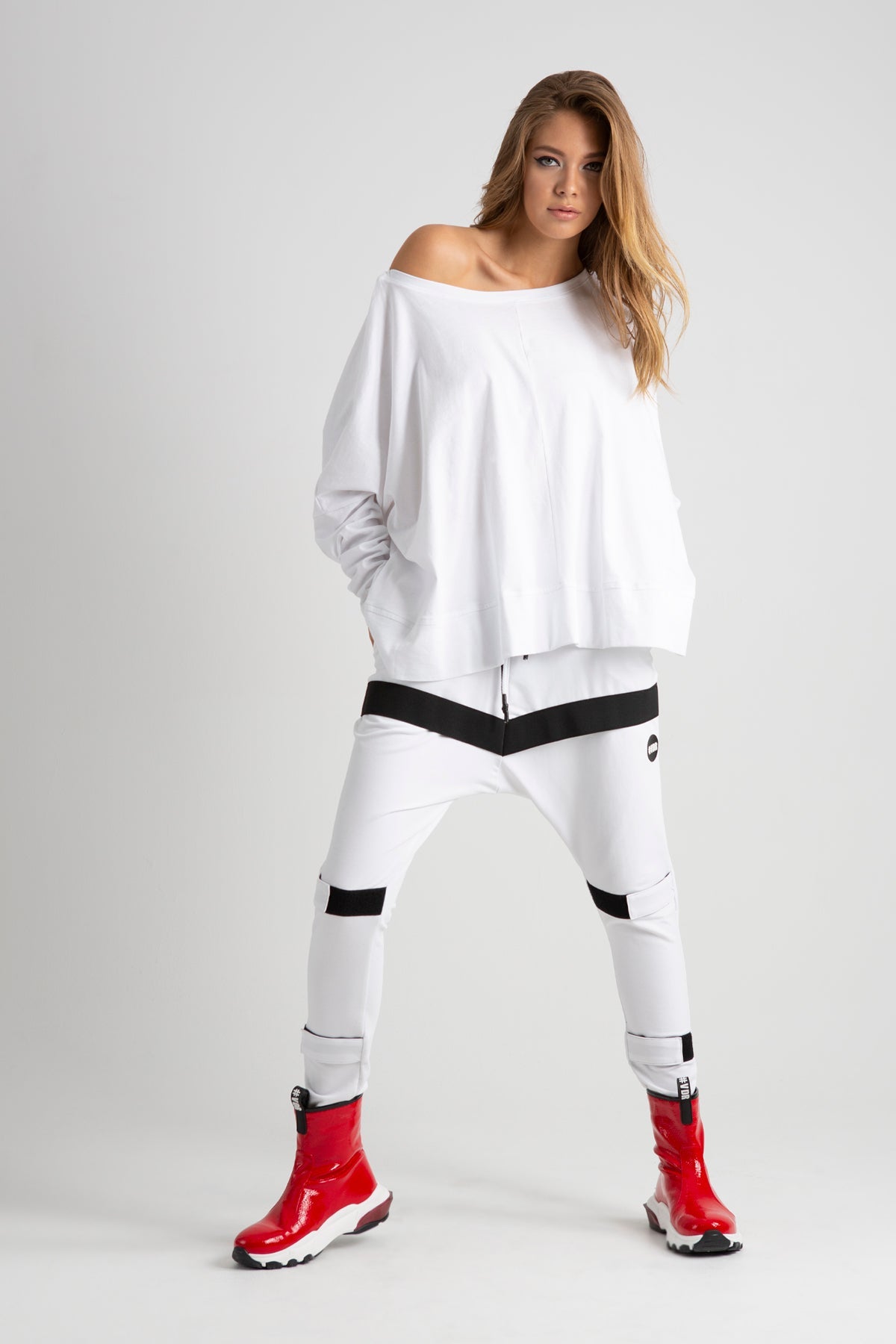 Beyaz Uzun T-shirt 6342