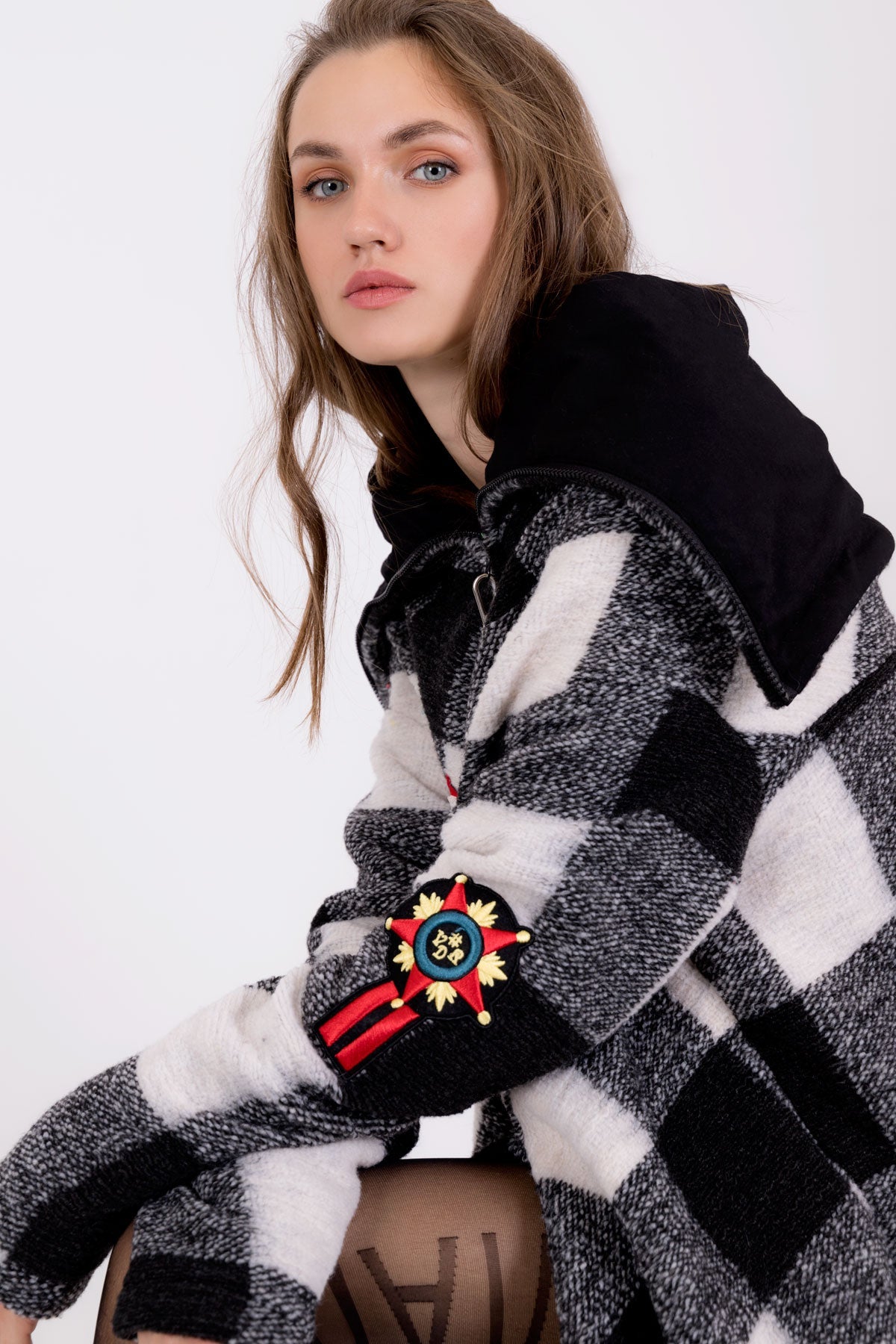 Siyah Ekru Ceket 8021