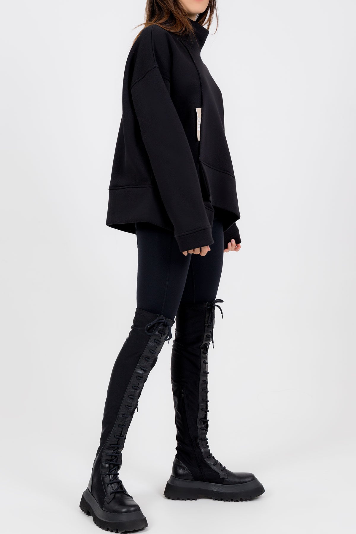 Siyah Sweatshirt 8027