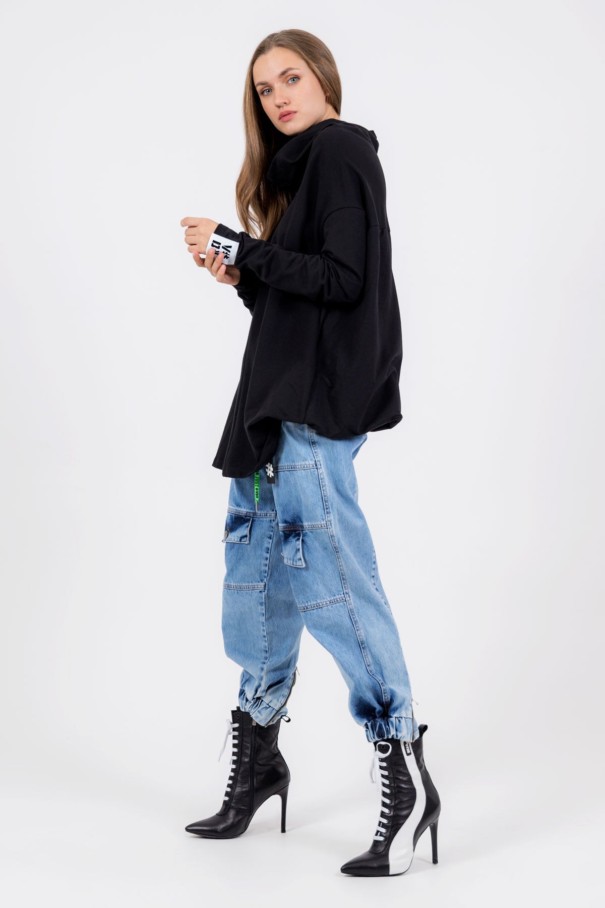 Siyah Sweatshirt 8031