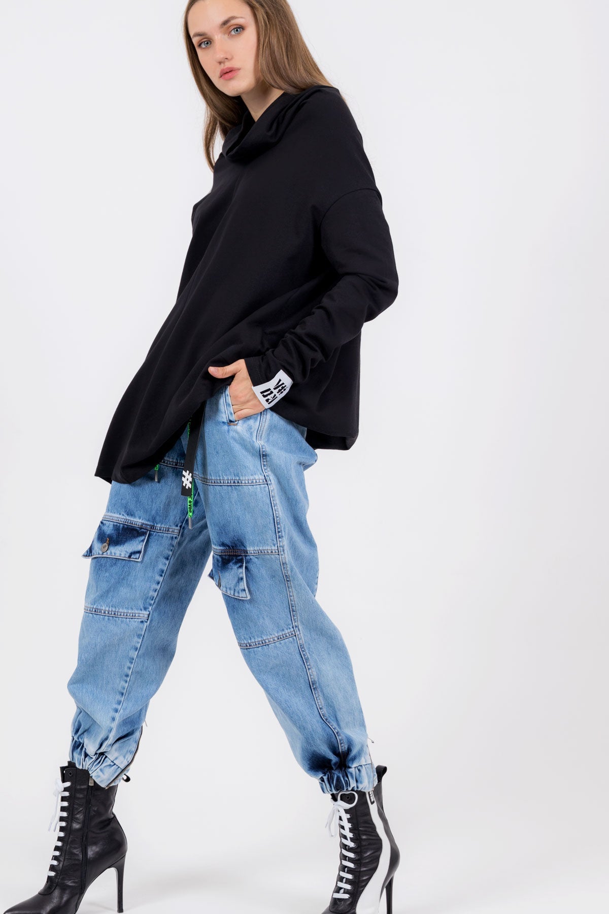 Siyah Sweatshirt 8031