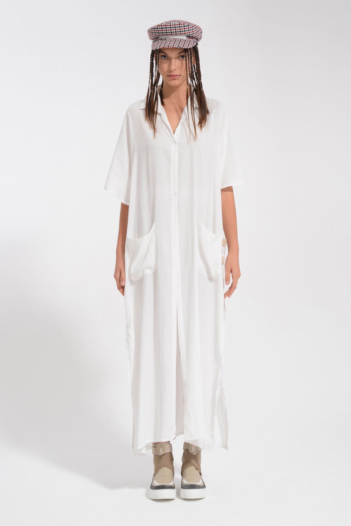 Ekru Uzun Gömlek 8305