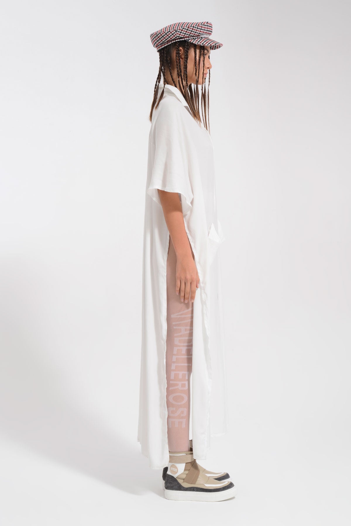 Ekru Uzun Gömlek 8305