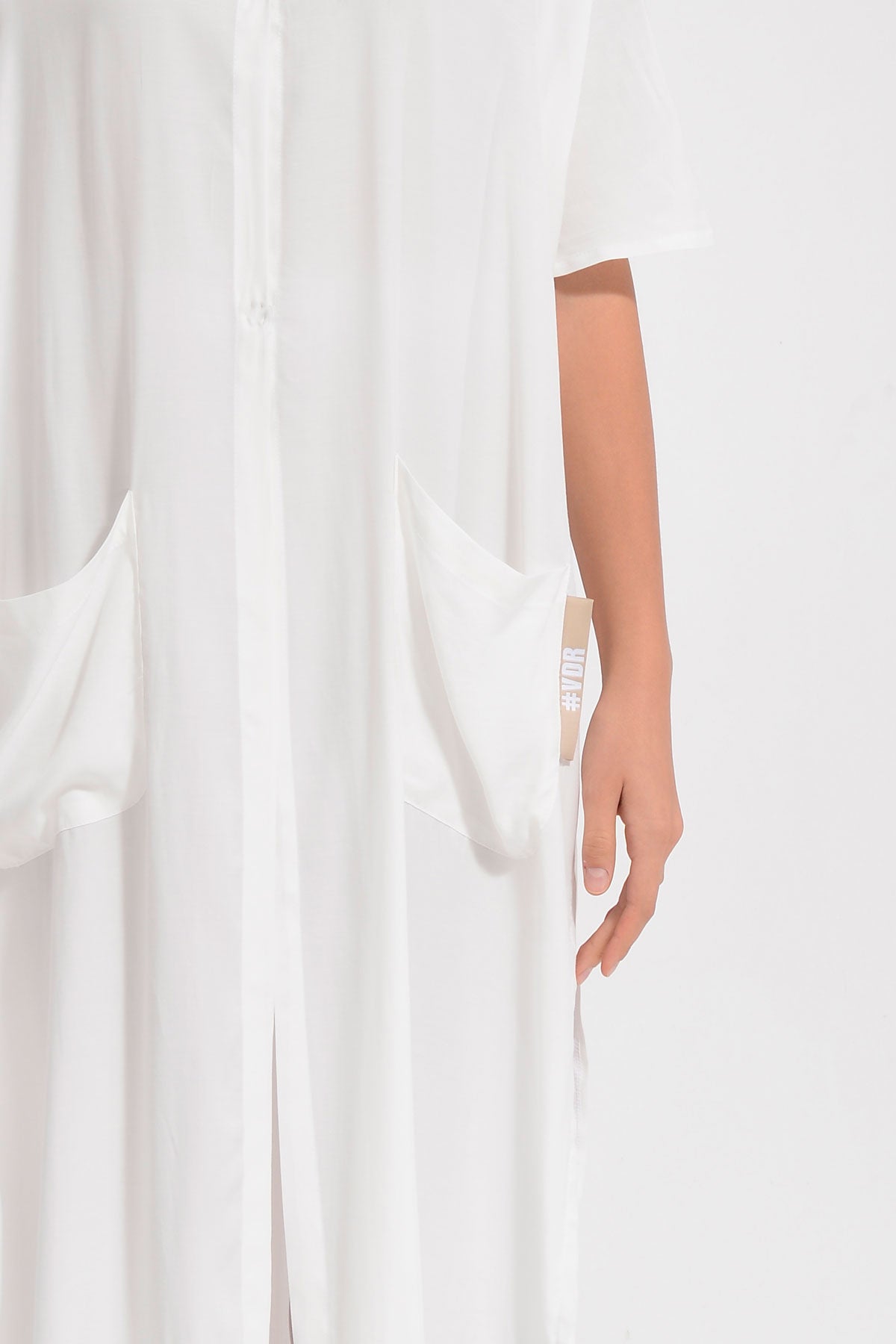 Ekru Uzun Gömlek 8305