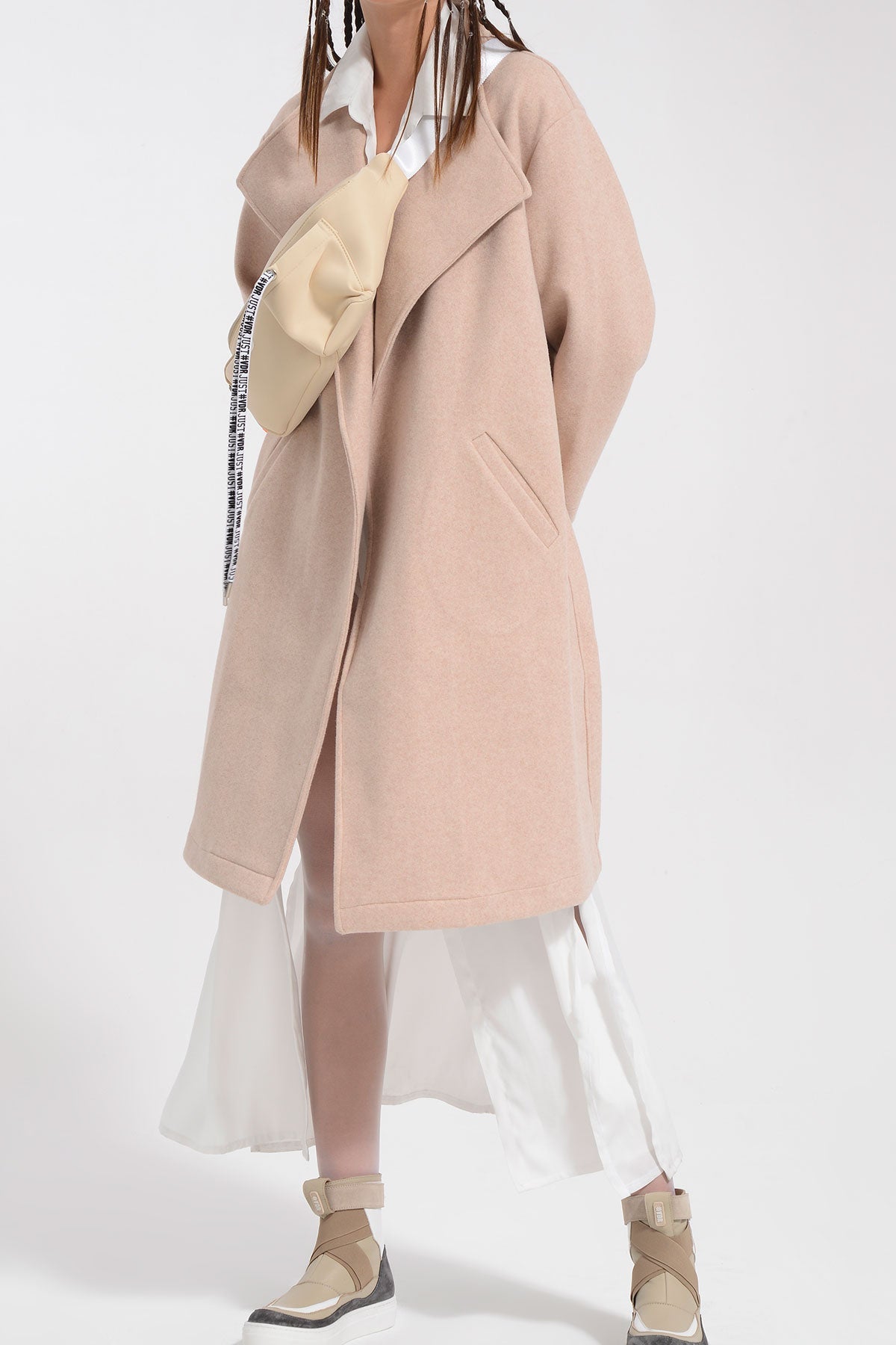 Ekru Uzun Gömlek 8305