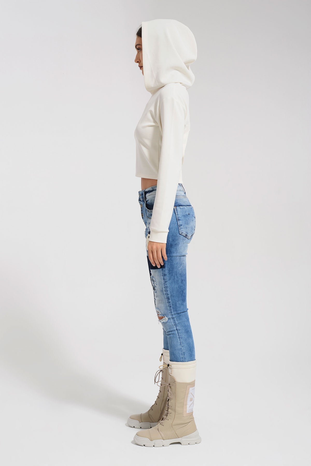 Krem Sweatshirt 8330