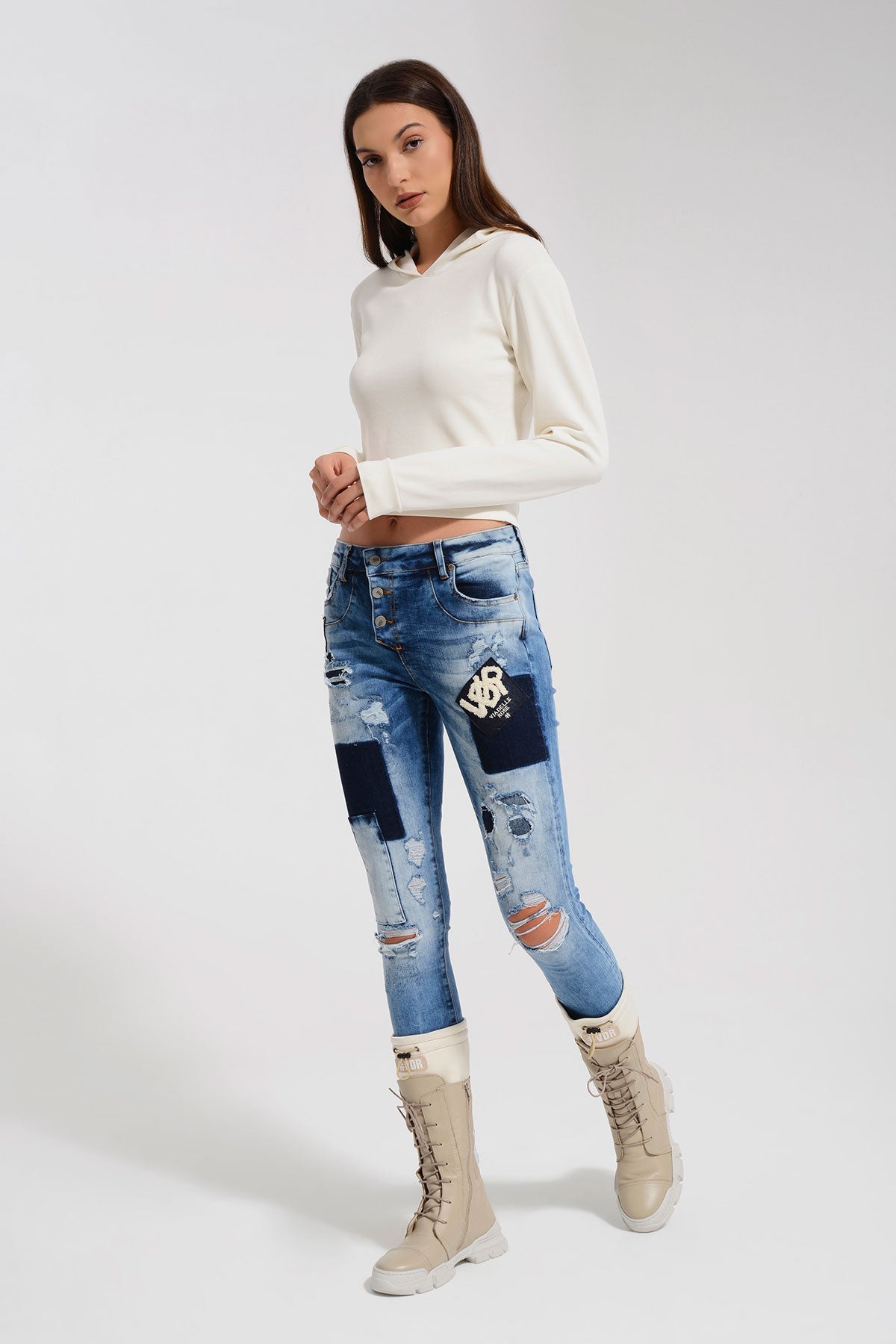 Krem Sweatshirt 8330