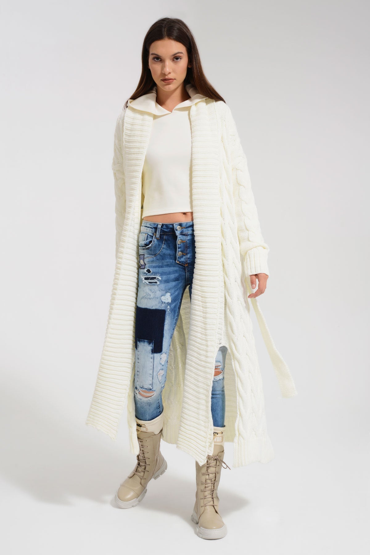 Krem Sweatshirt 8330