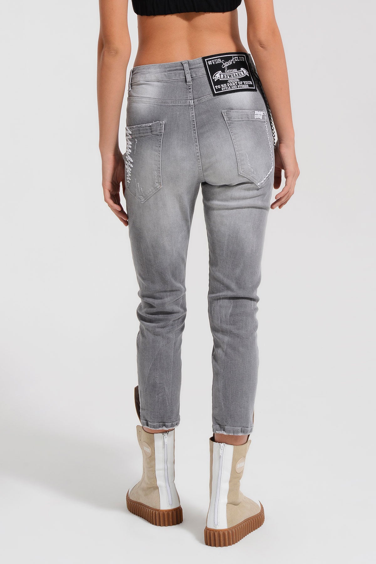 Gri Kot Pantolon 8389