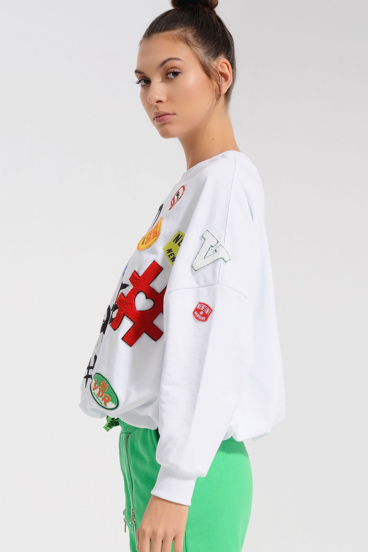 Beyaz  Sweatshirt 8435