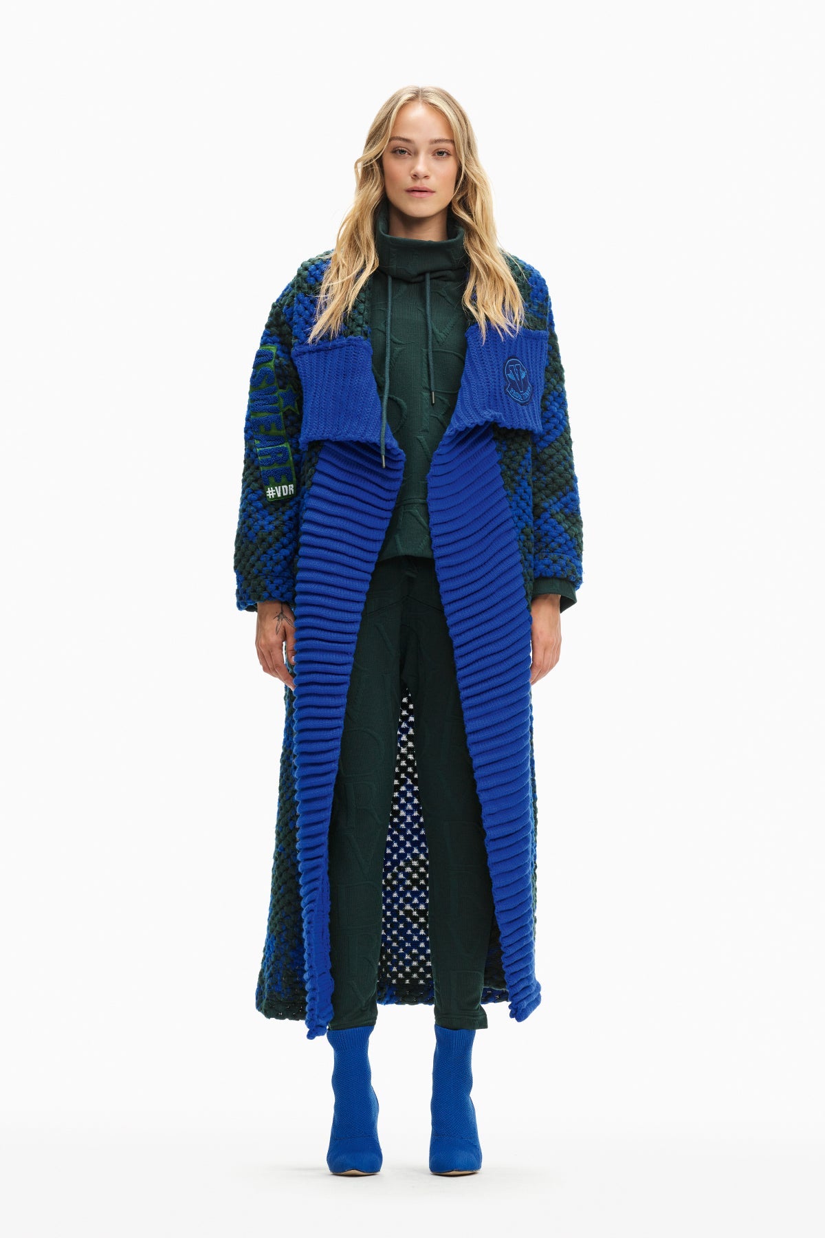 Saks Mavi Koyu Yesil Hirka 10072