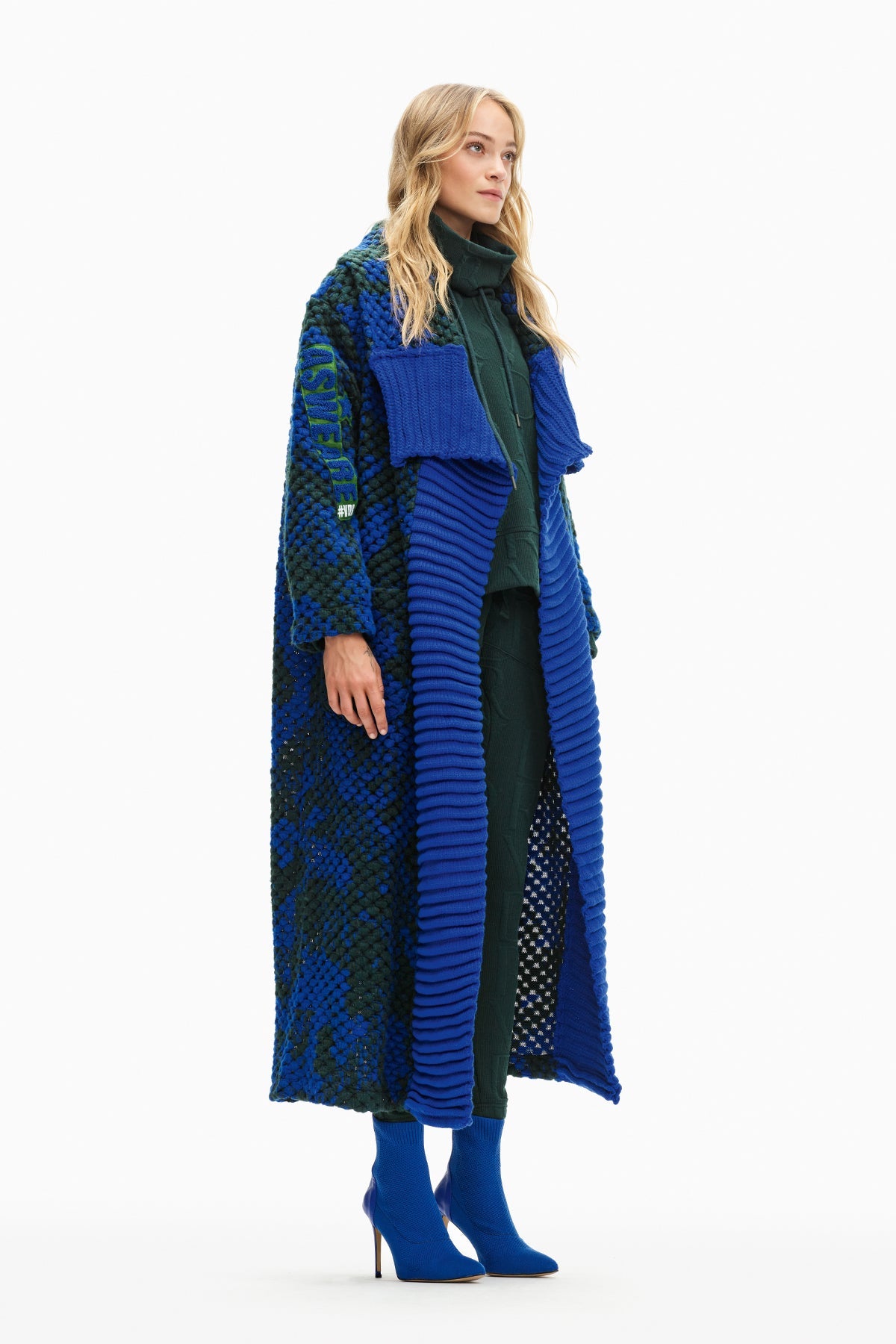 Saks Mavi Koyu Yesil Hirka 10072