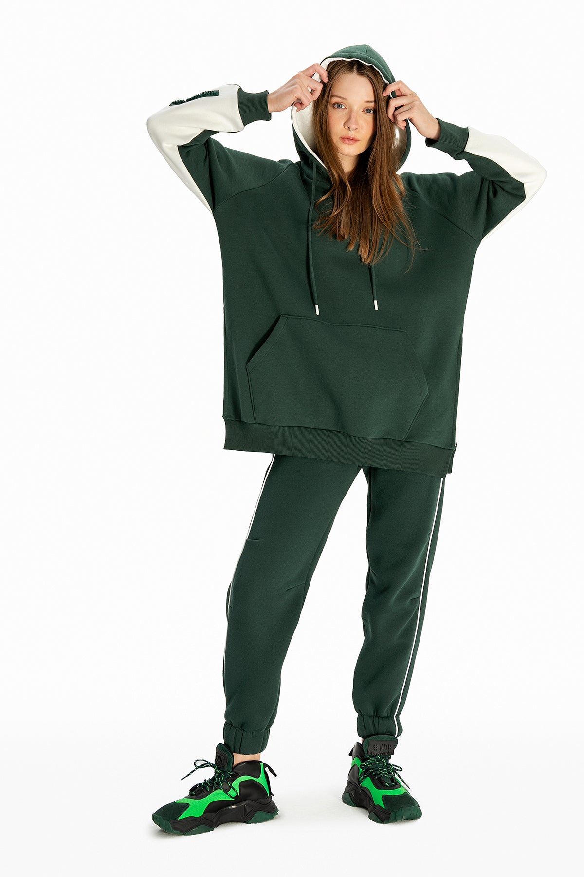 Yesil Ekru Sweatshirt 10091