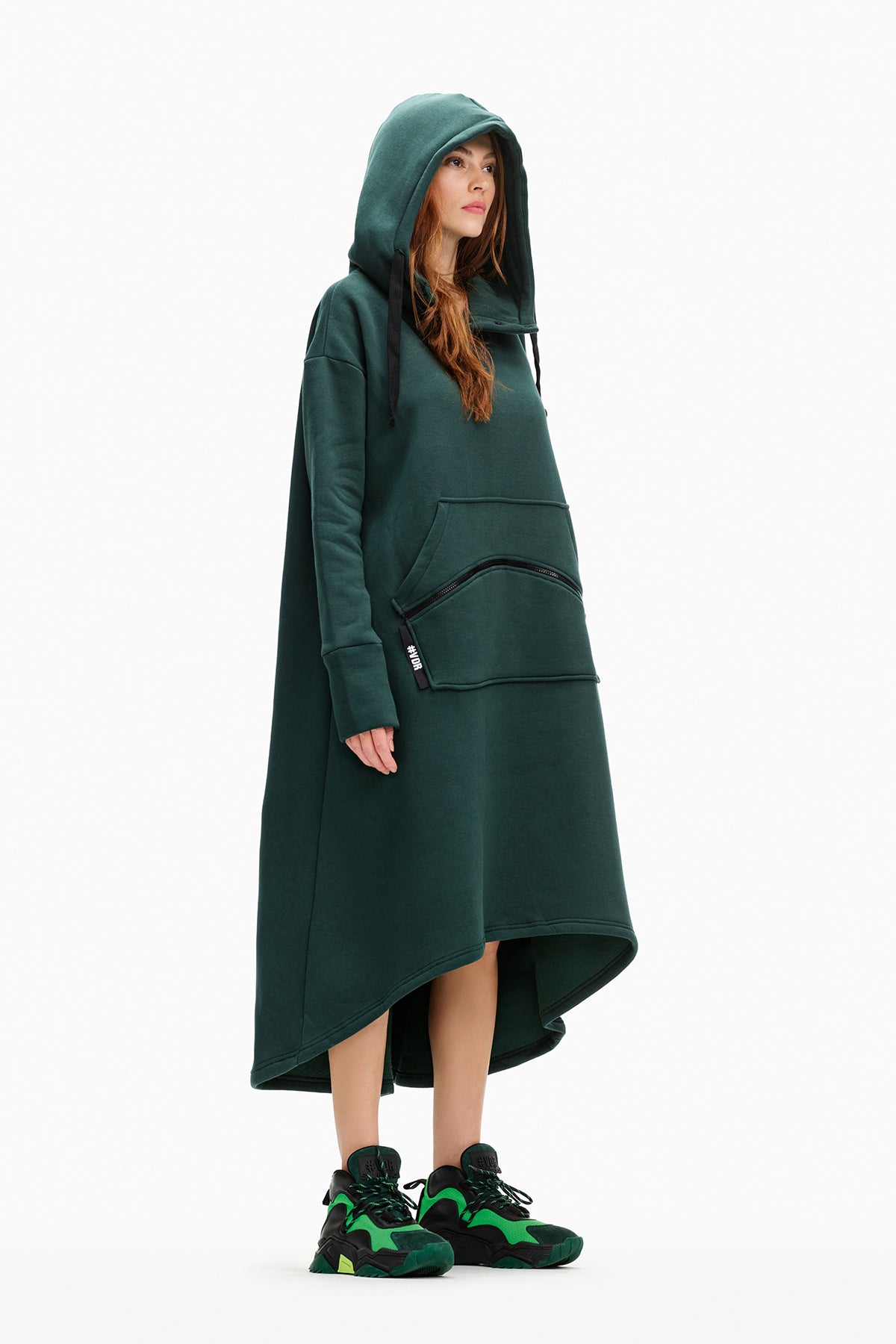 Koyu Yesil Elbise 10109