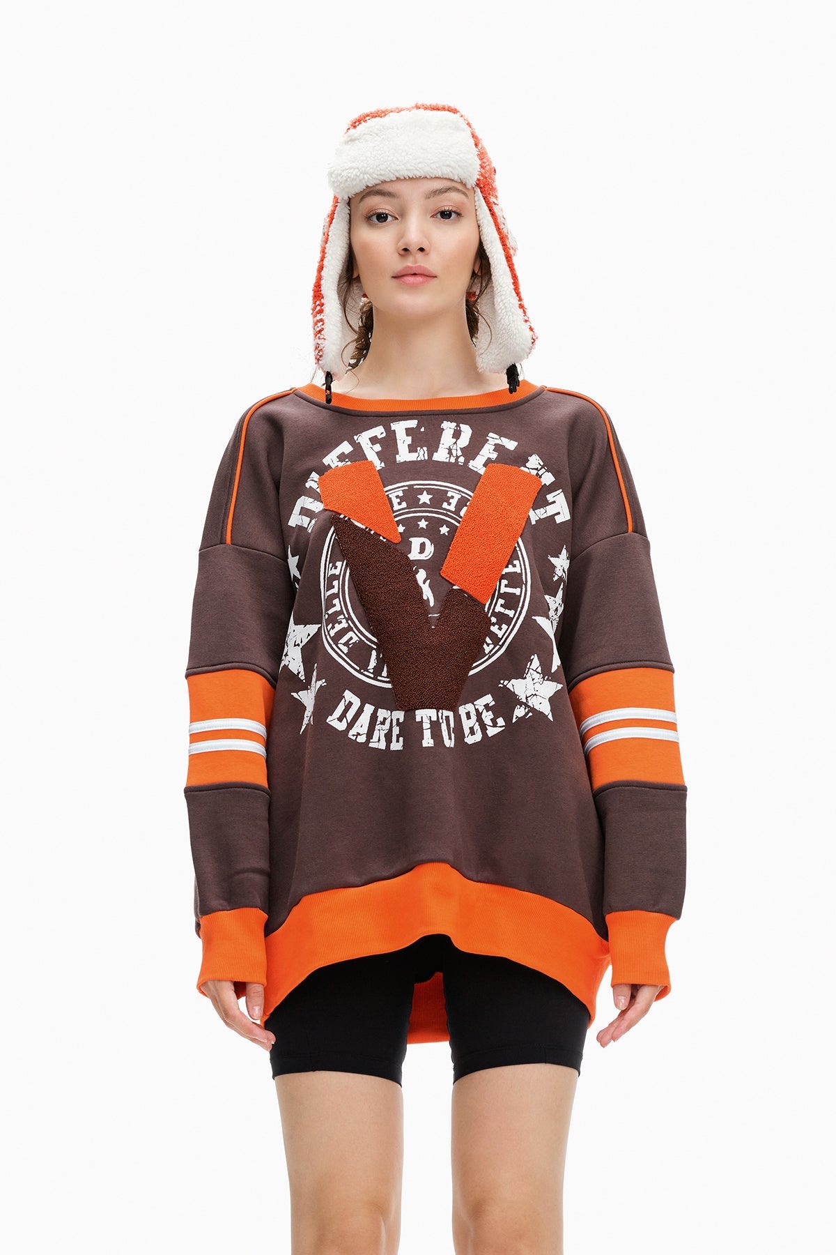 Kahverengi Sweatshirt 10132