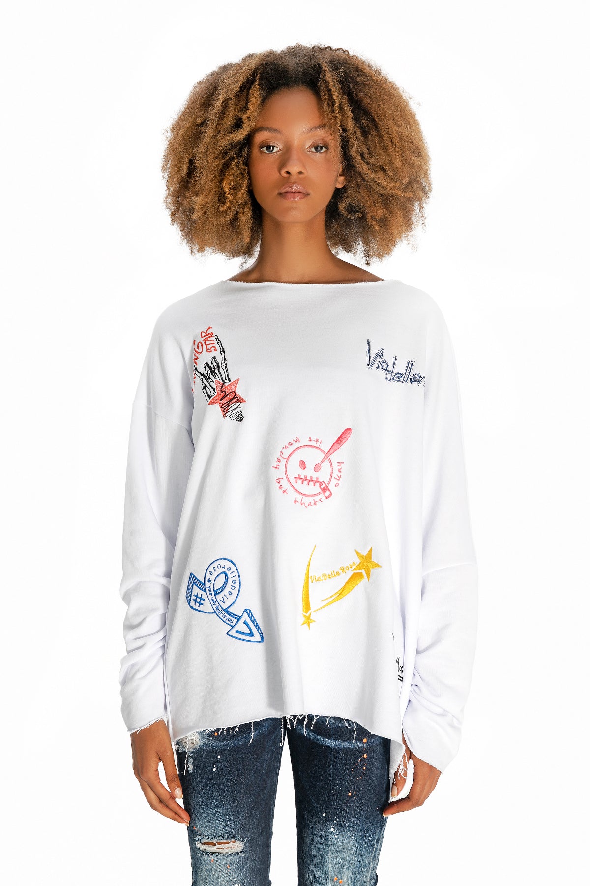 Beyaz Sweatshirt 10217