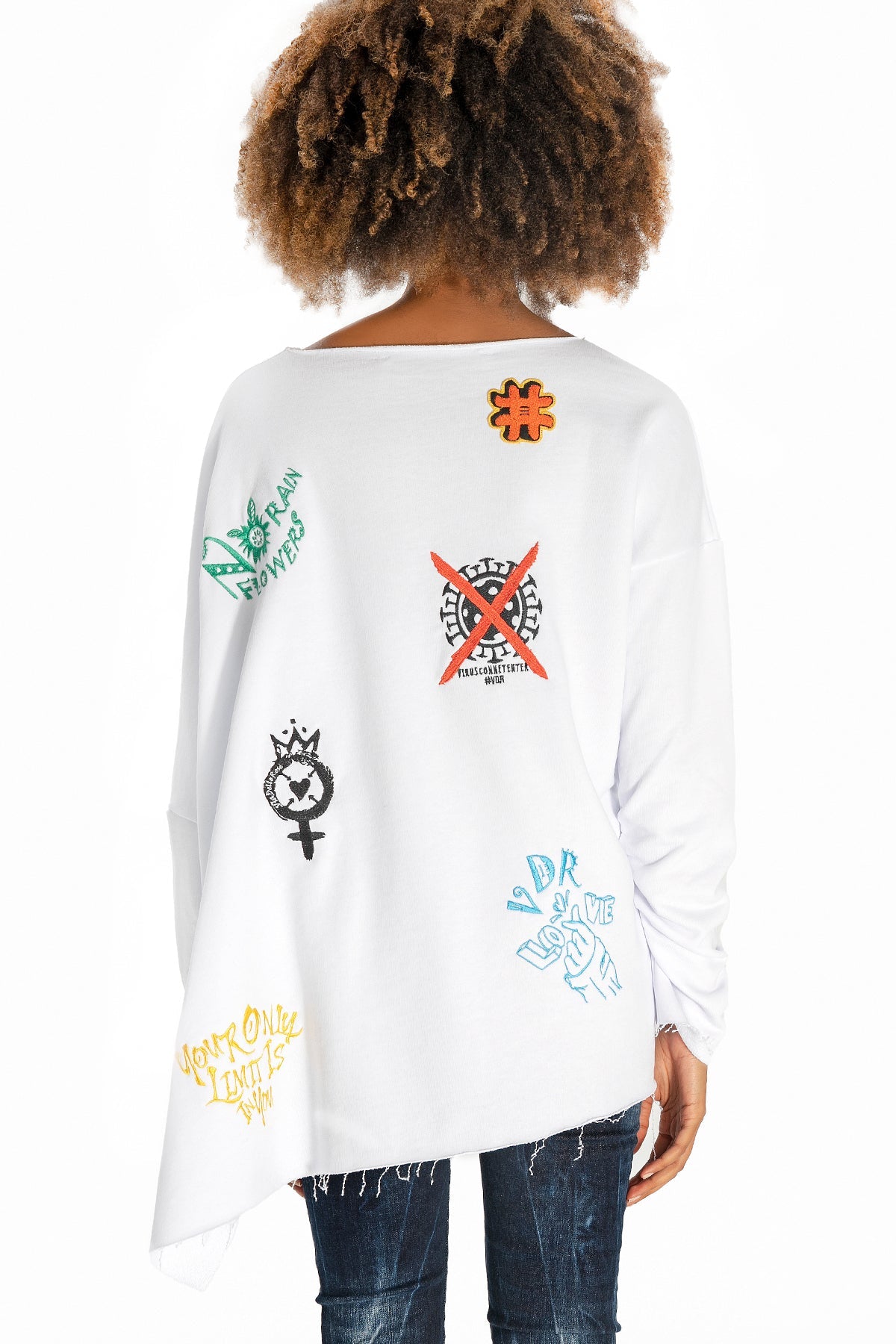 Beyaz Sweatshirt 10217