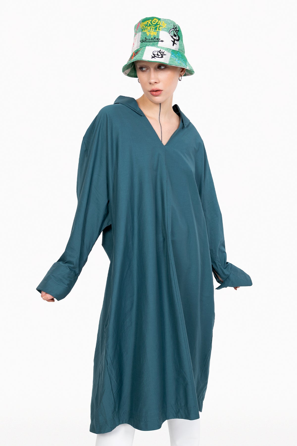 Koyu Yesil Elbise 10292