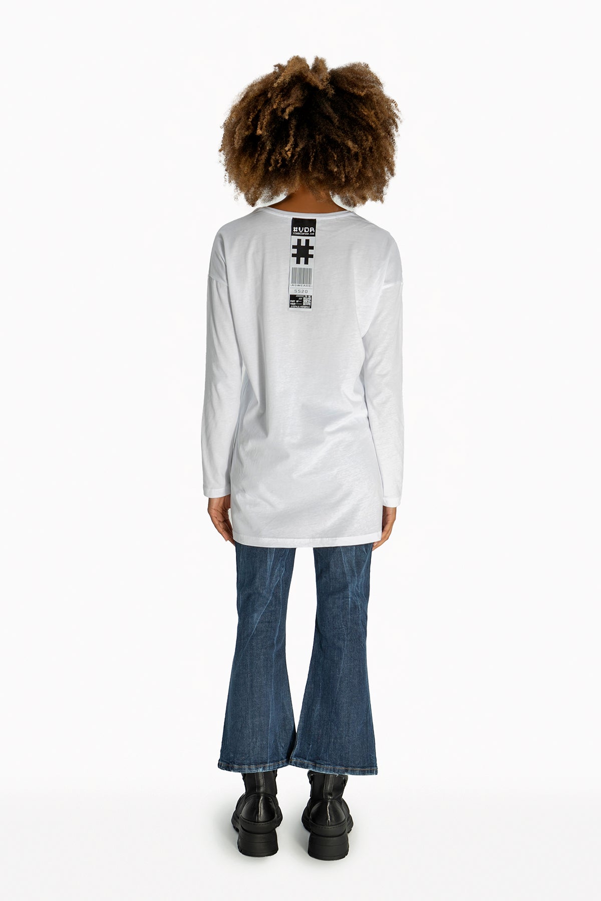 Beyaz Uzun T-shirt 10324