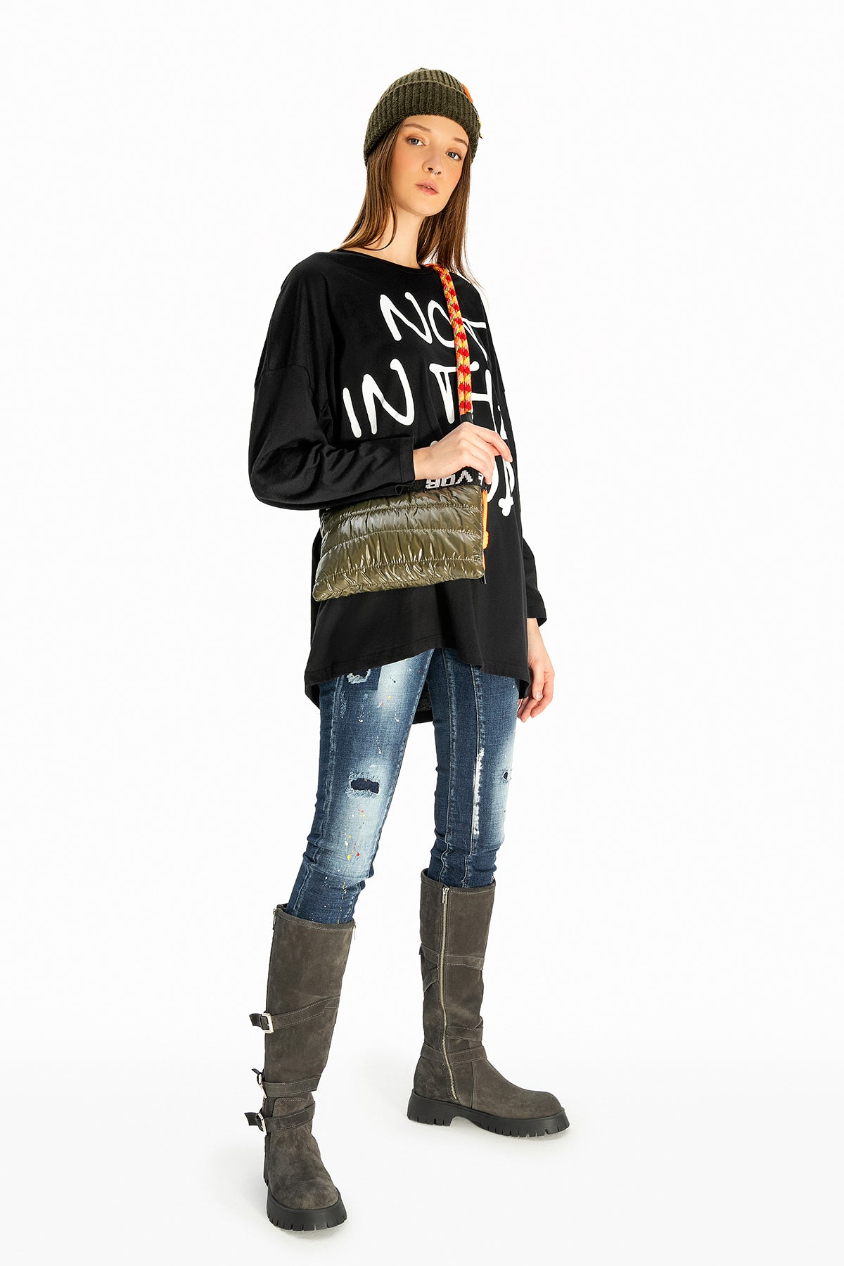 Siyah Uzun T-shirt 10329
