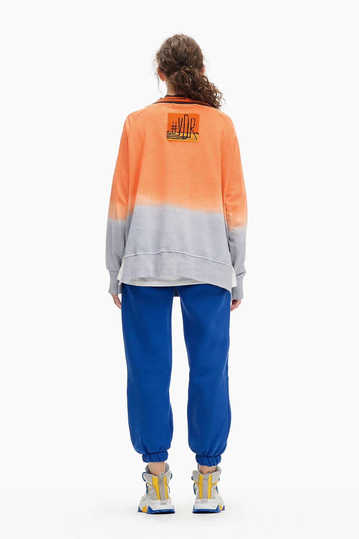Turuncu Gri Sweatshirt 10421