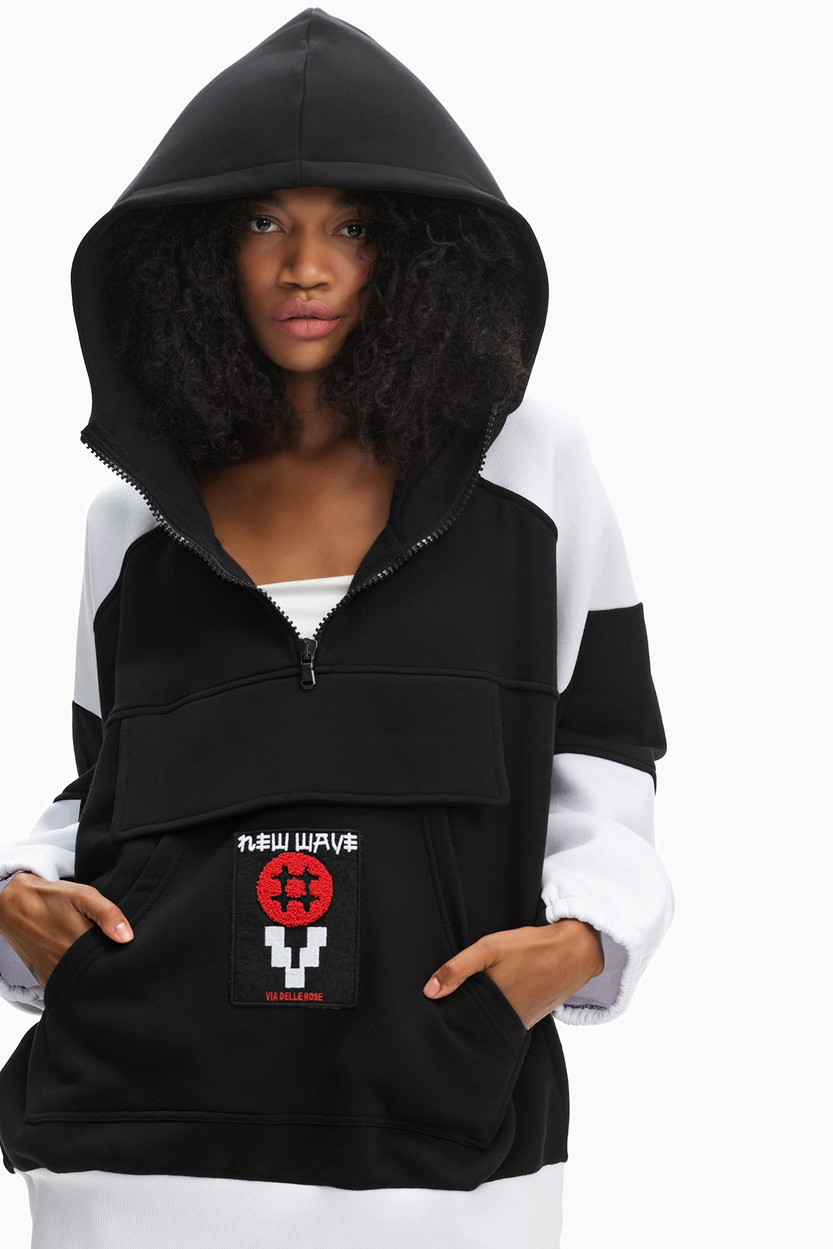Siyah Beyaz Sweatshirt 10427