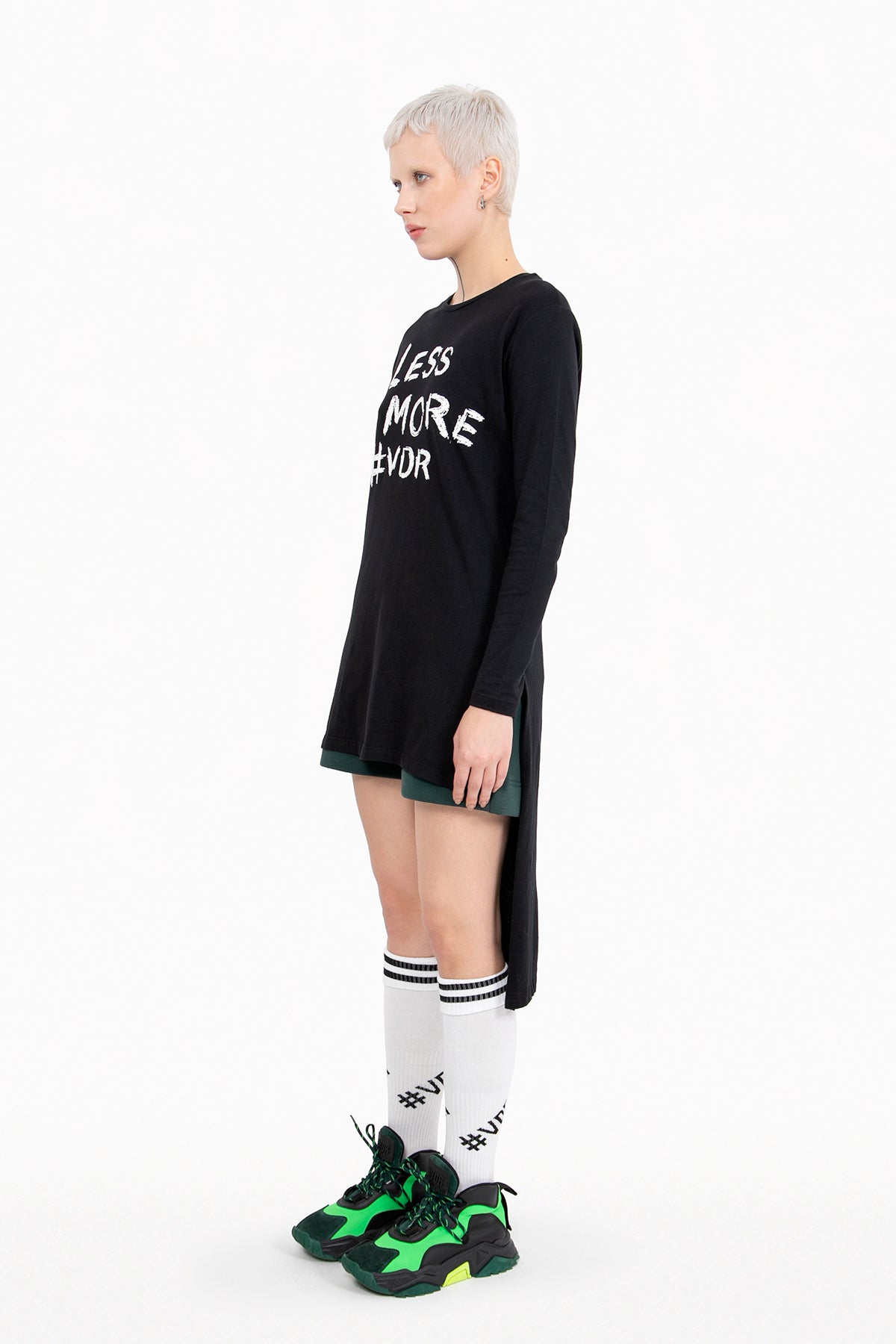 Siyah Uzun T-shirt 10444