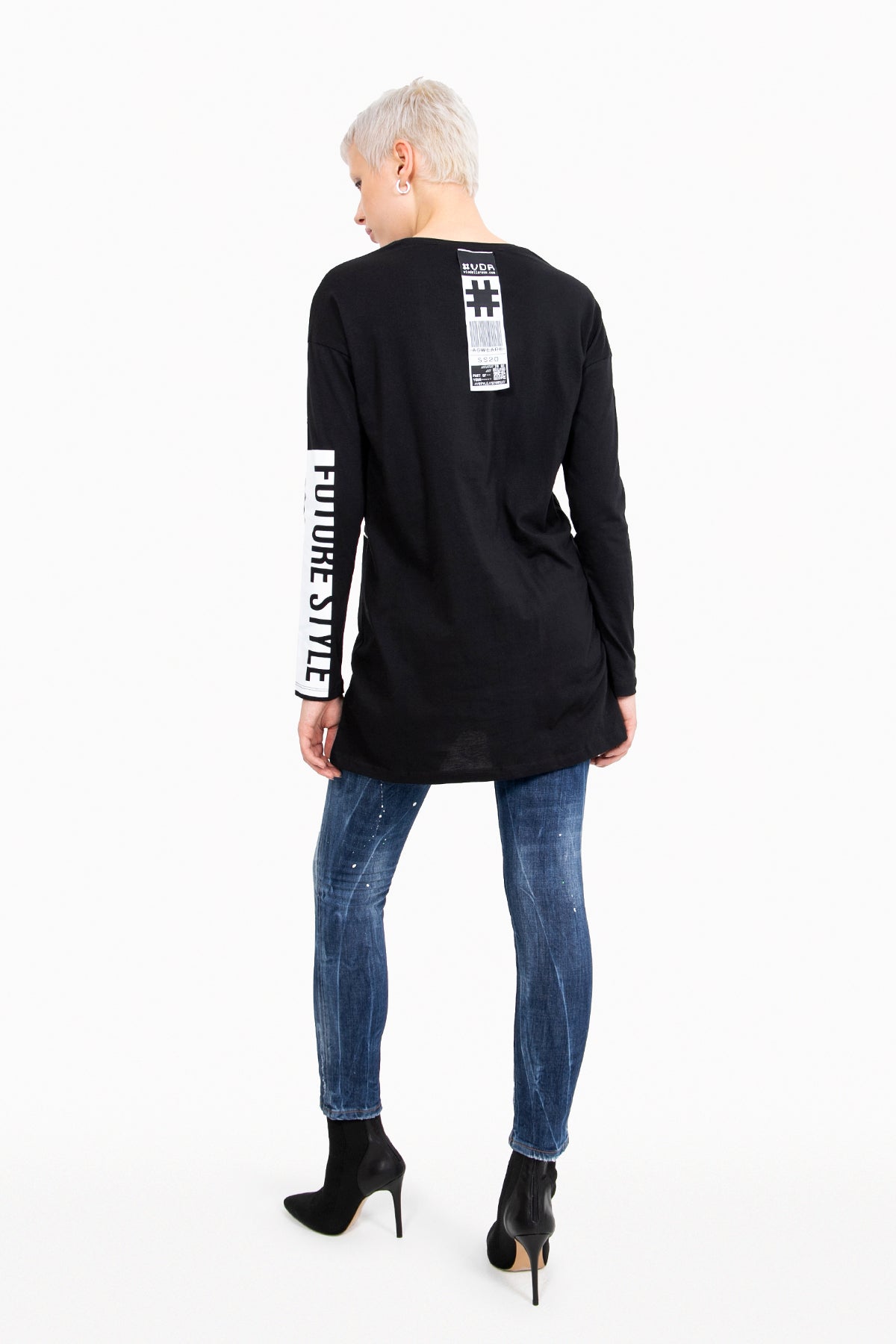 Siyah Uzun T-shirt 10449