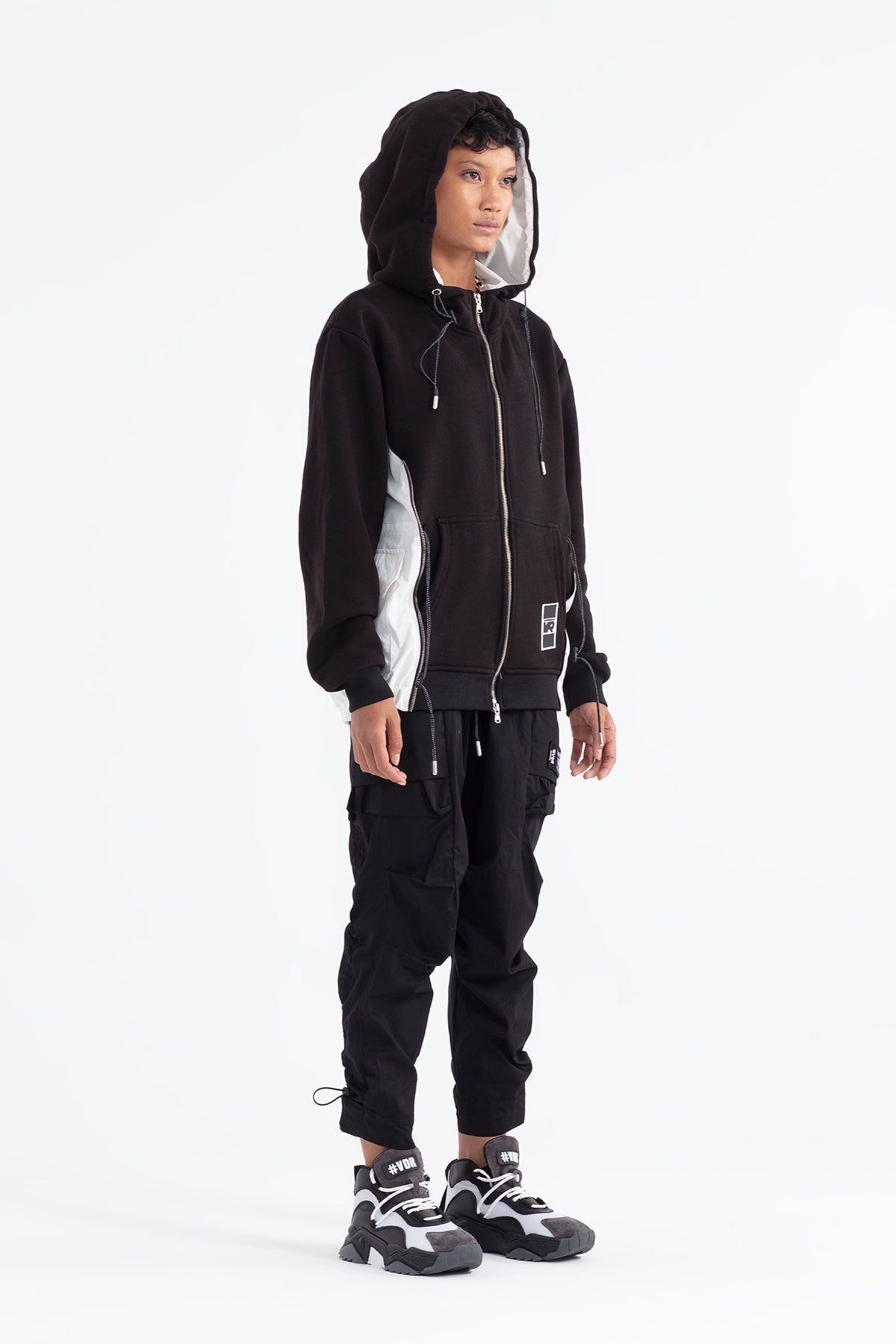 Siyah Beyaz Sweatshirt 12041