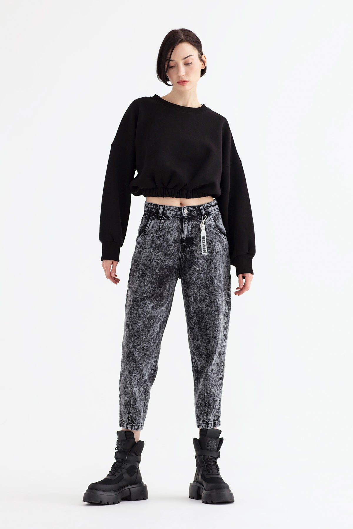 Siyah Sweatshirt 12064