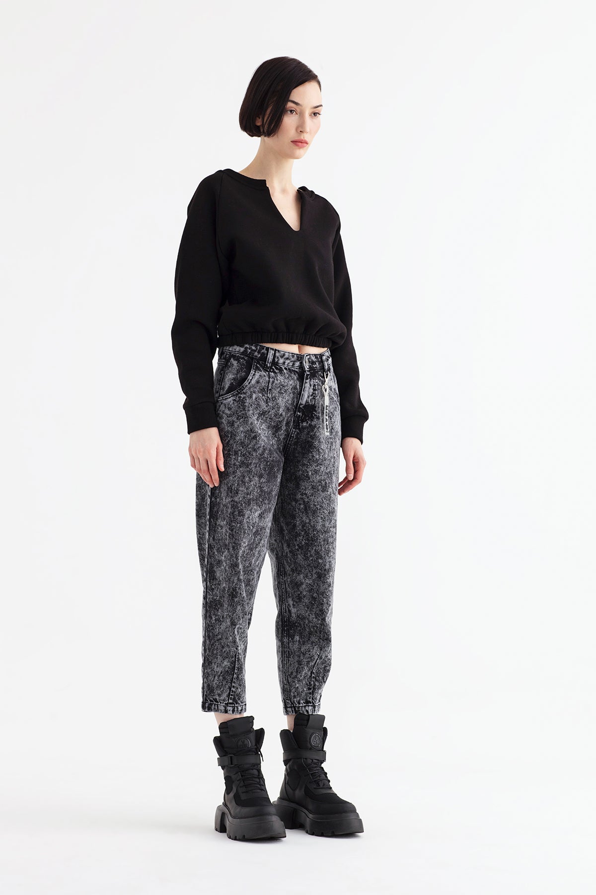 Siyah Sweatshirt 12067