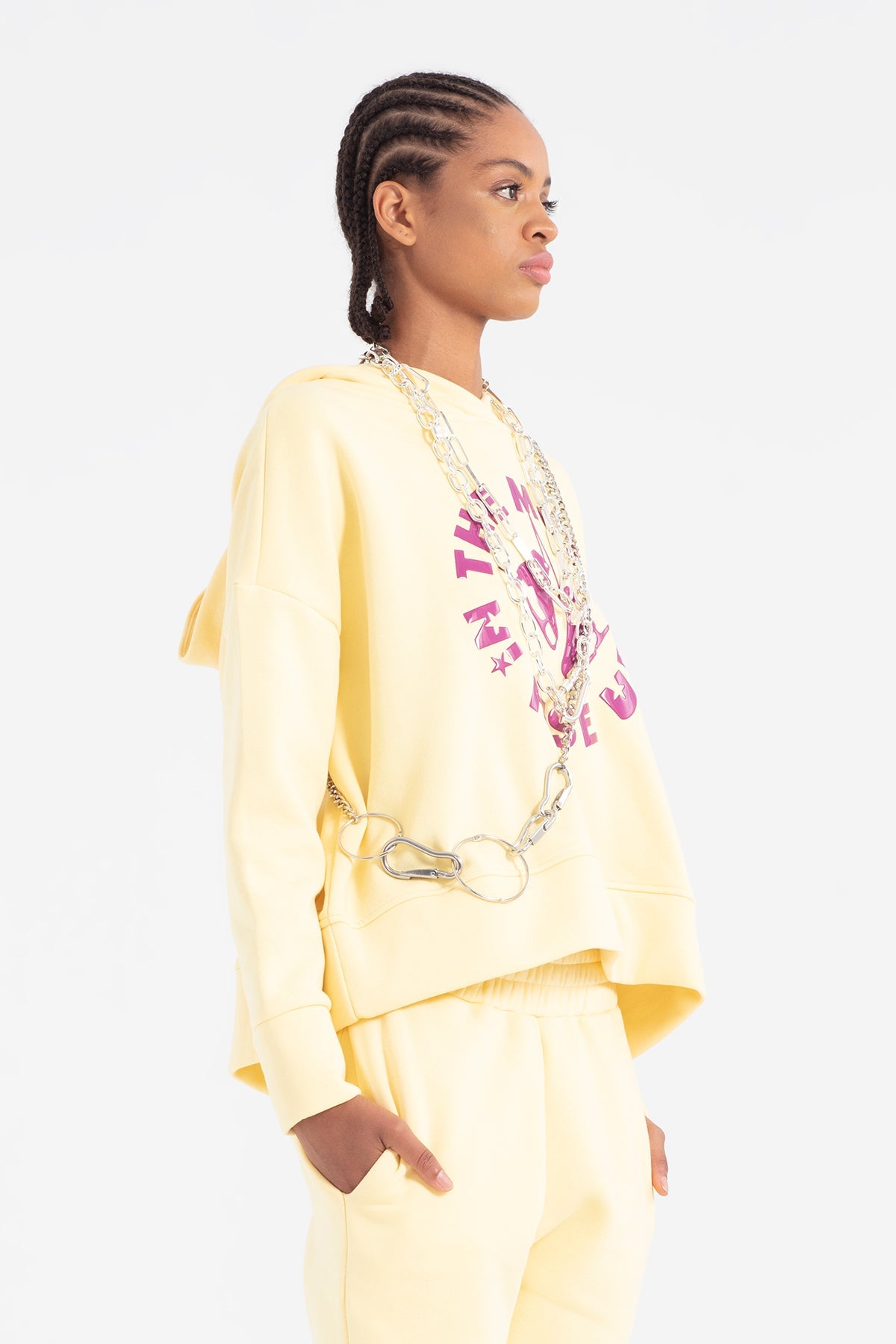 Açik Sari Sweatshirt 12071