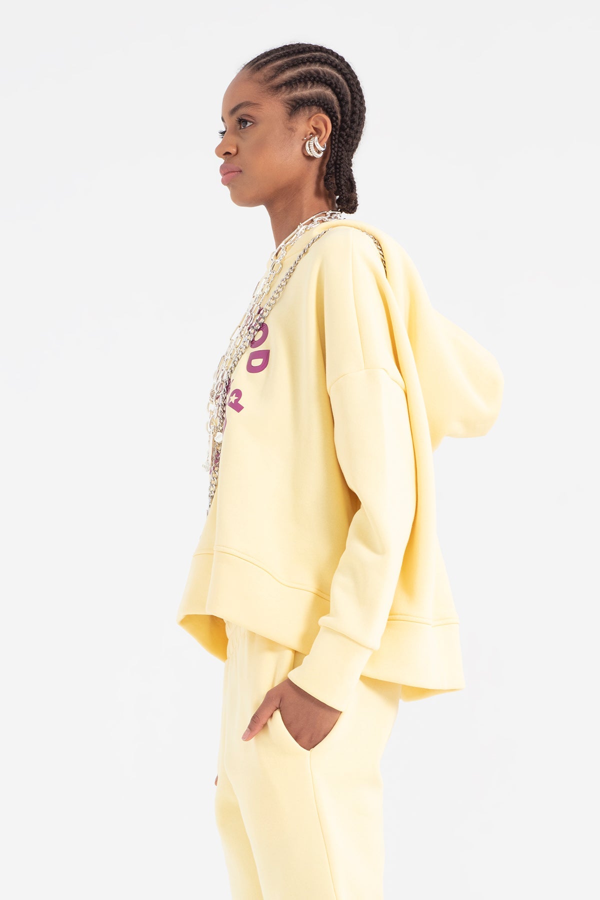 Açik Sari Sweatshirt 12071