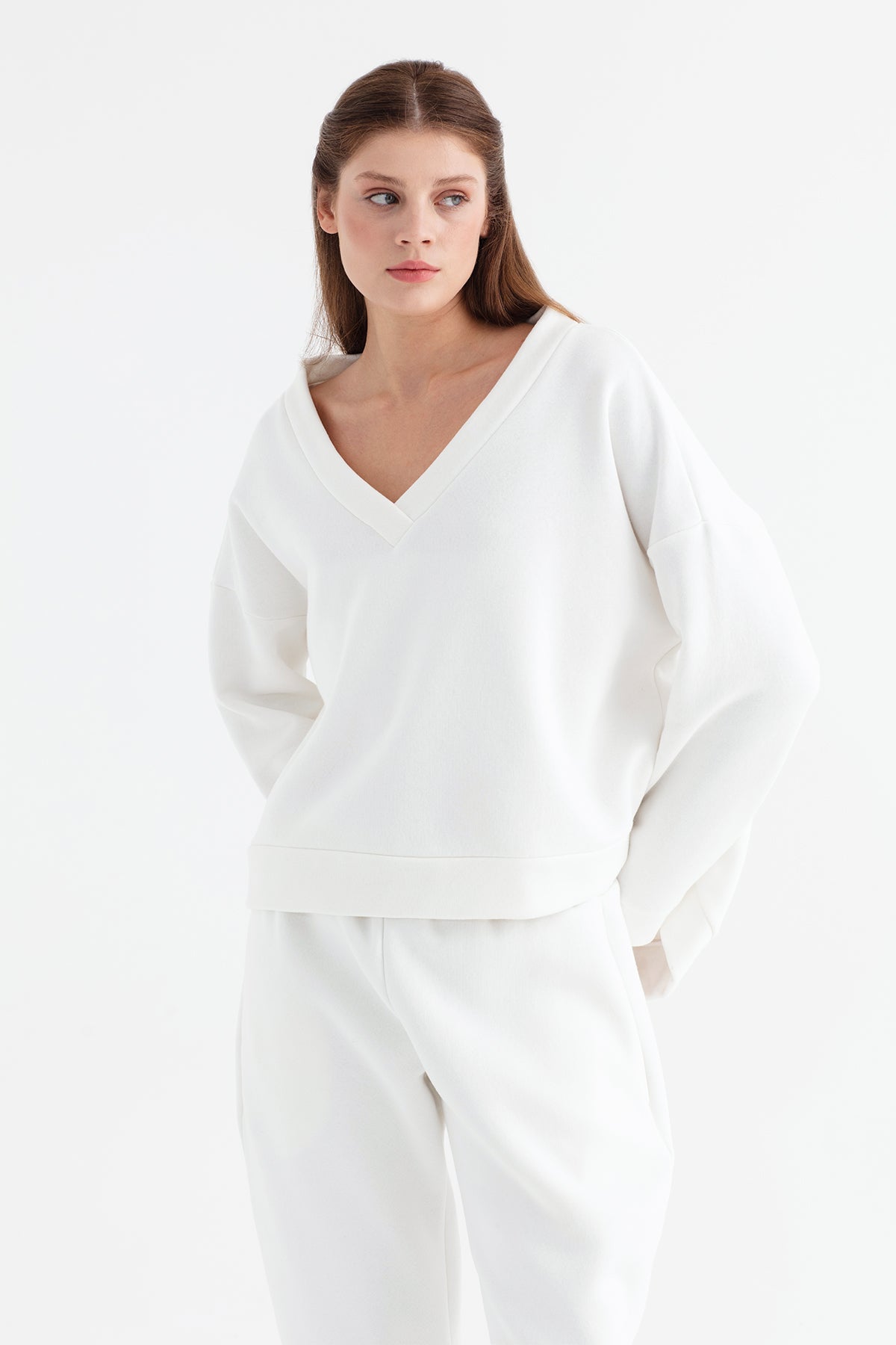 Ekru Sweatshirt 12074