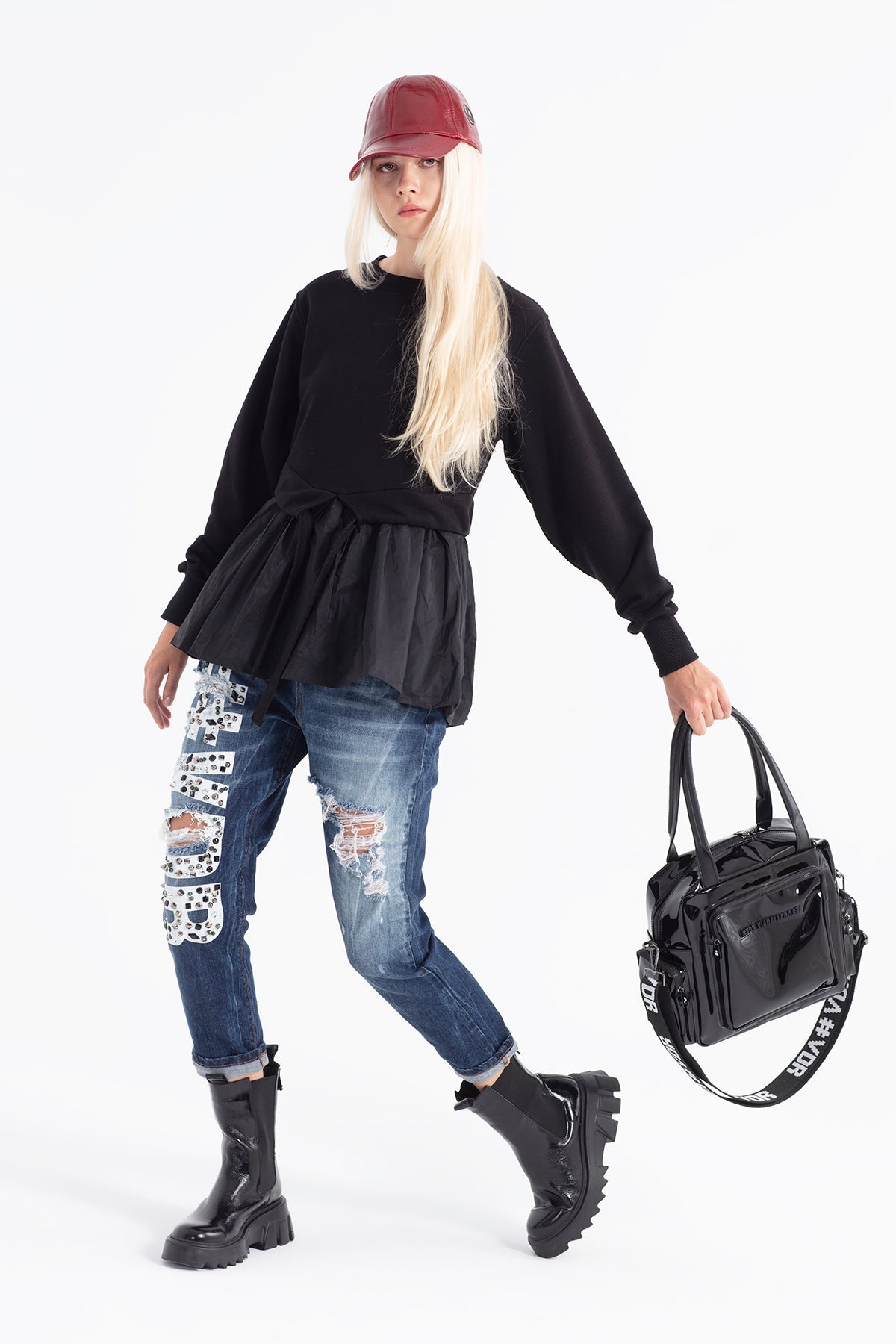 Siyah Sweatshirt 12129