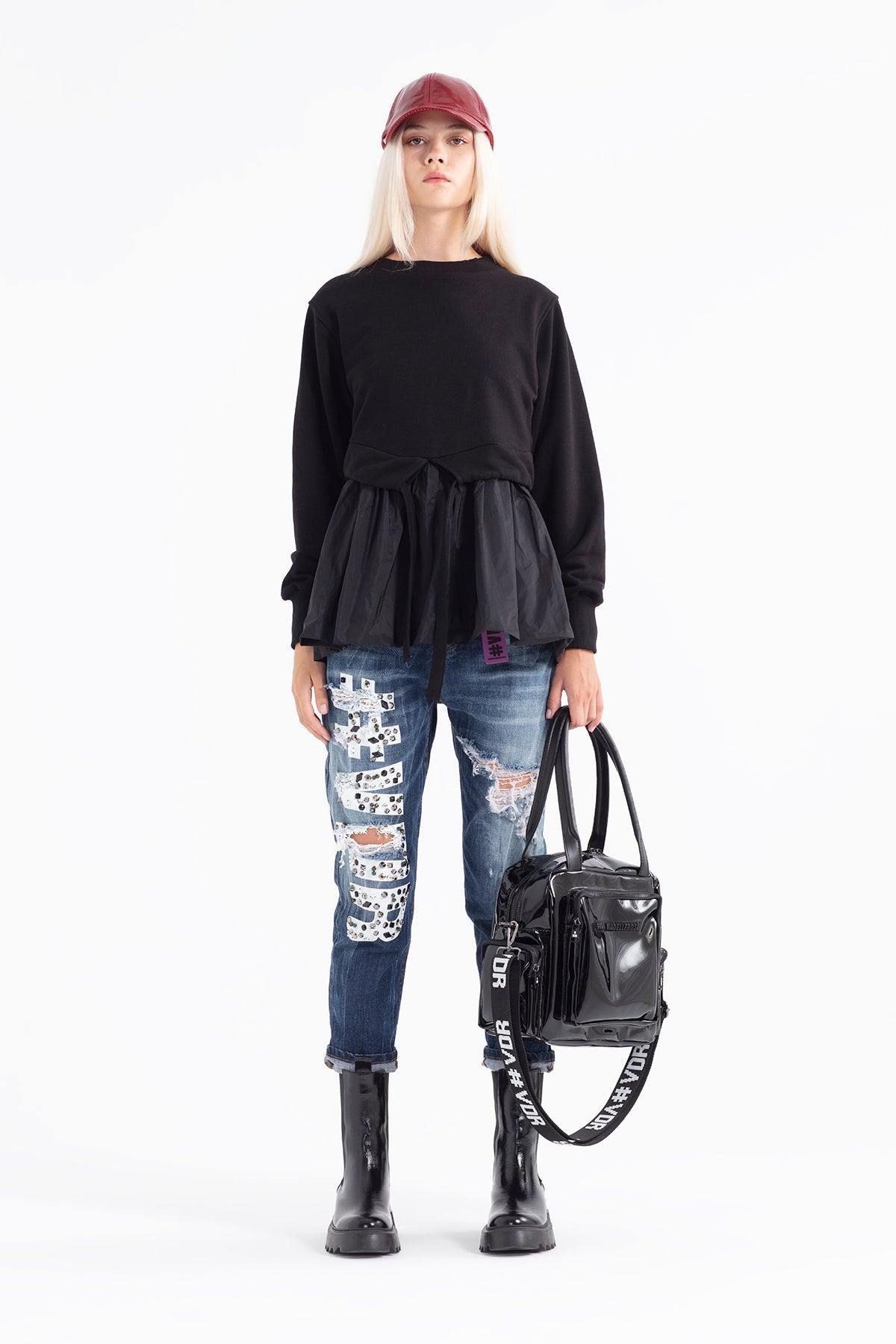 Siyah Sweatshirt 12129