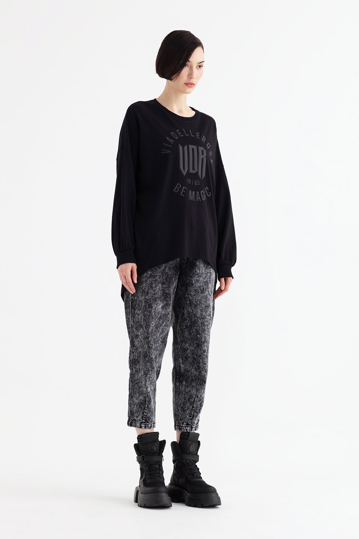 Siyah Uzun T-shirt 12187