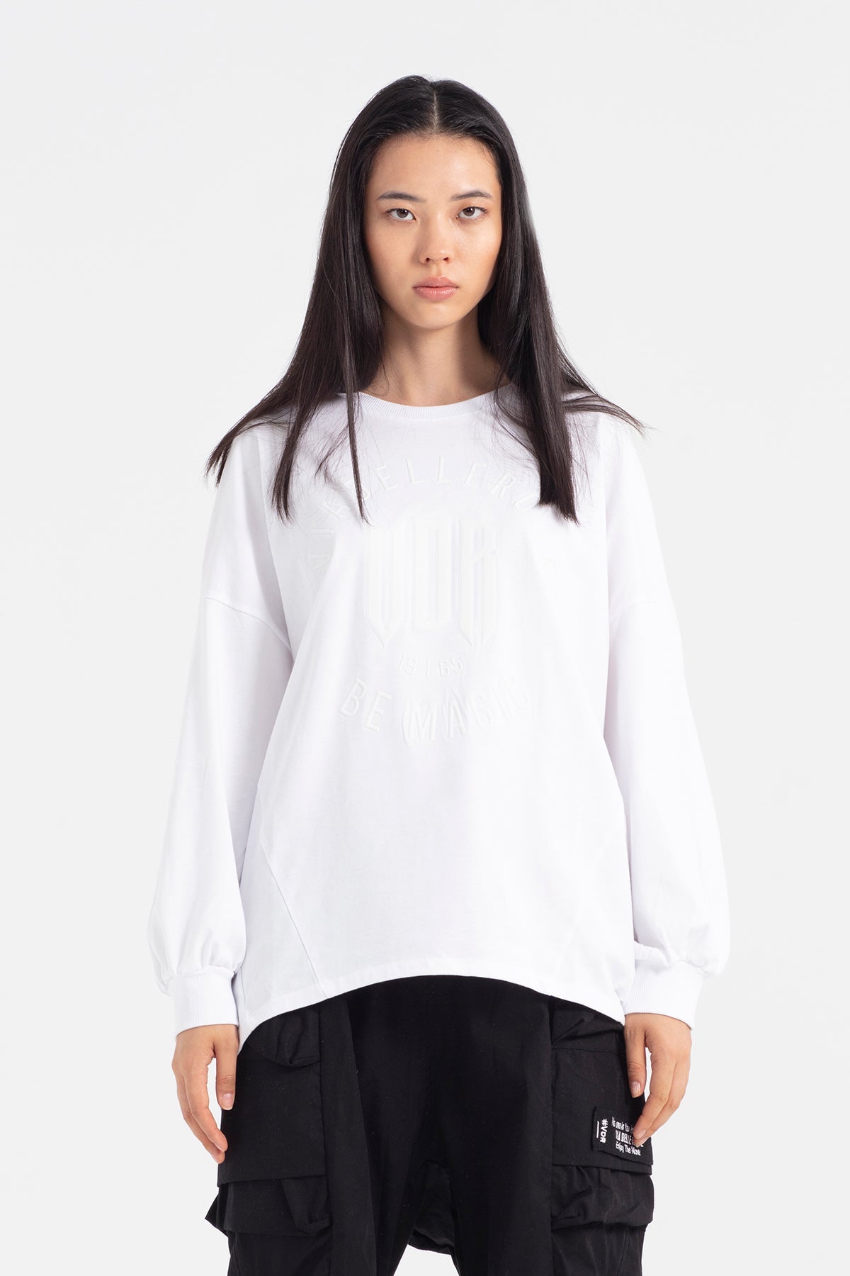 Beyaz Uzun T-shirt 12187
