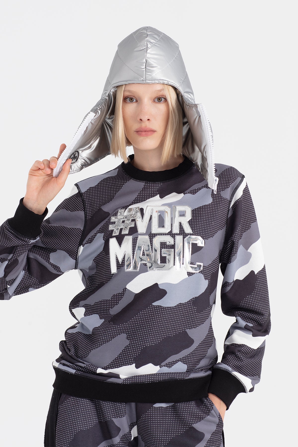 Siyah Gri Sweatshirt 12316