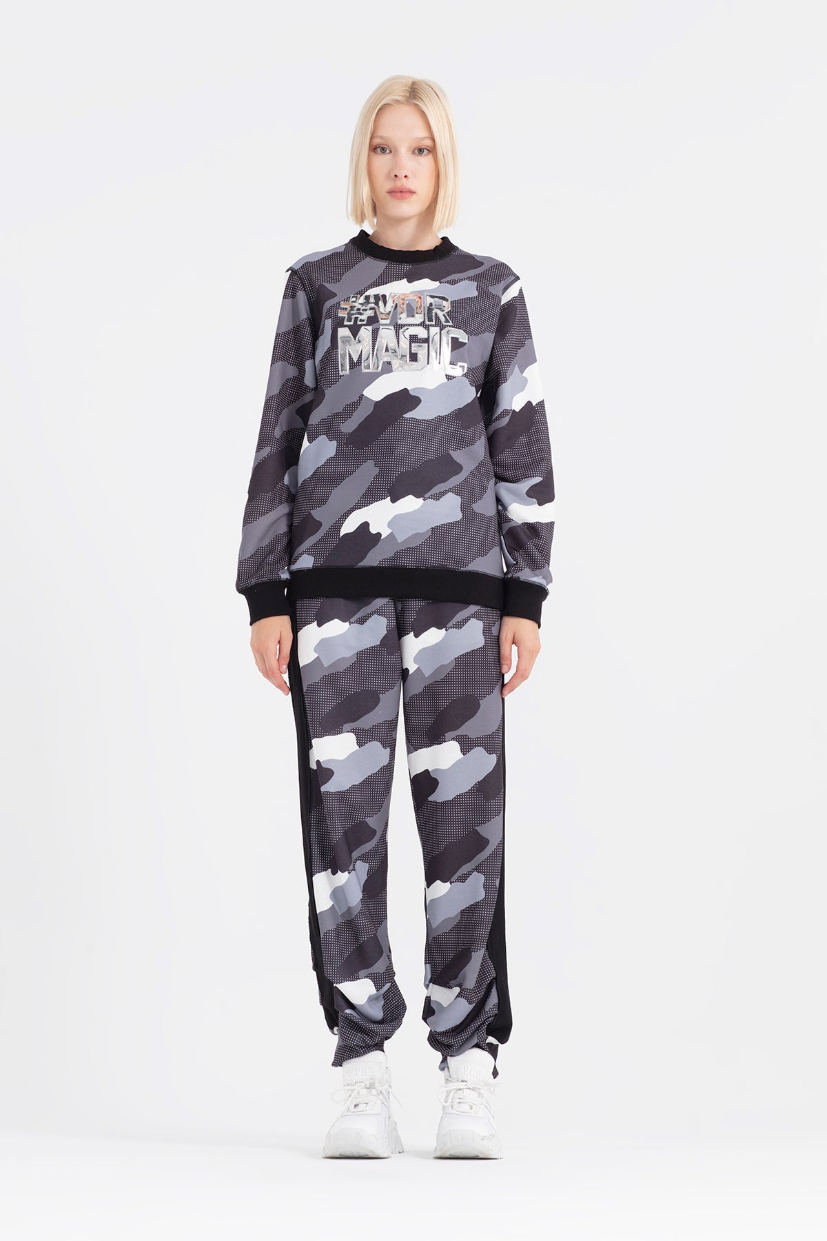 Siyah Gri Sweatshirt 12316