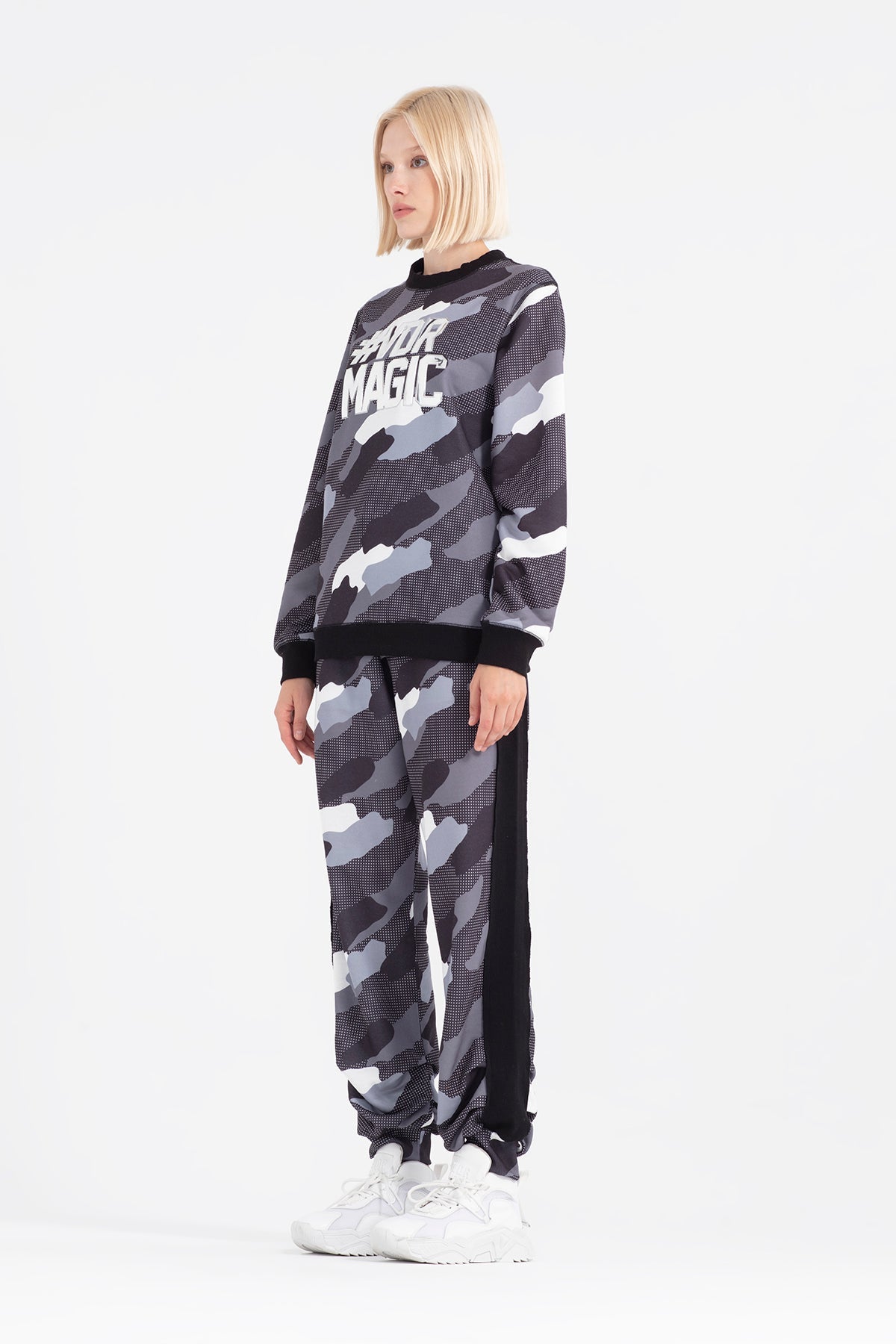 Siyah Gri Sweatshirt 12316