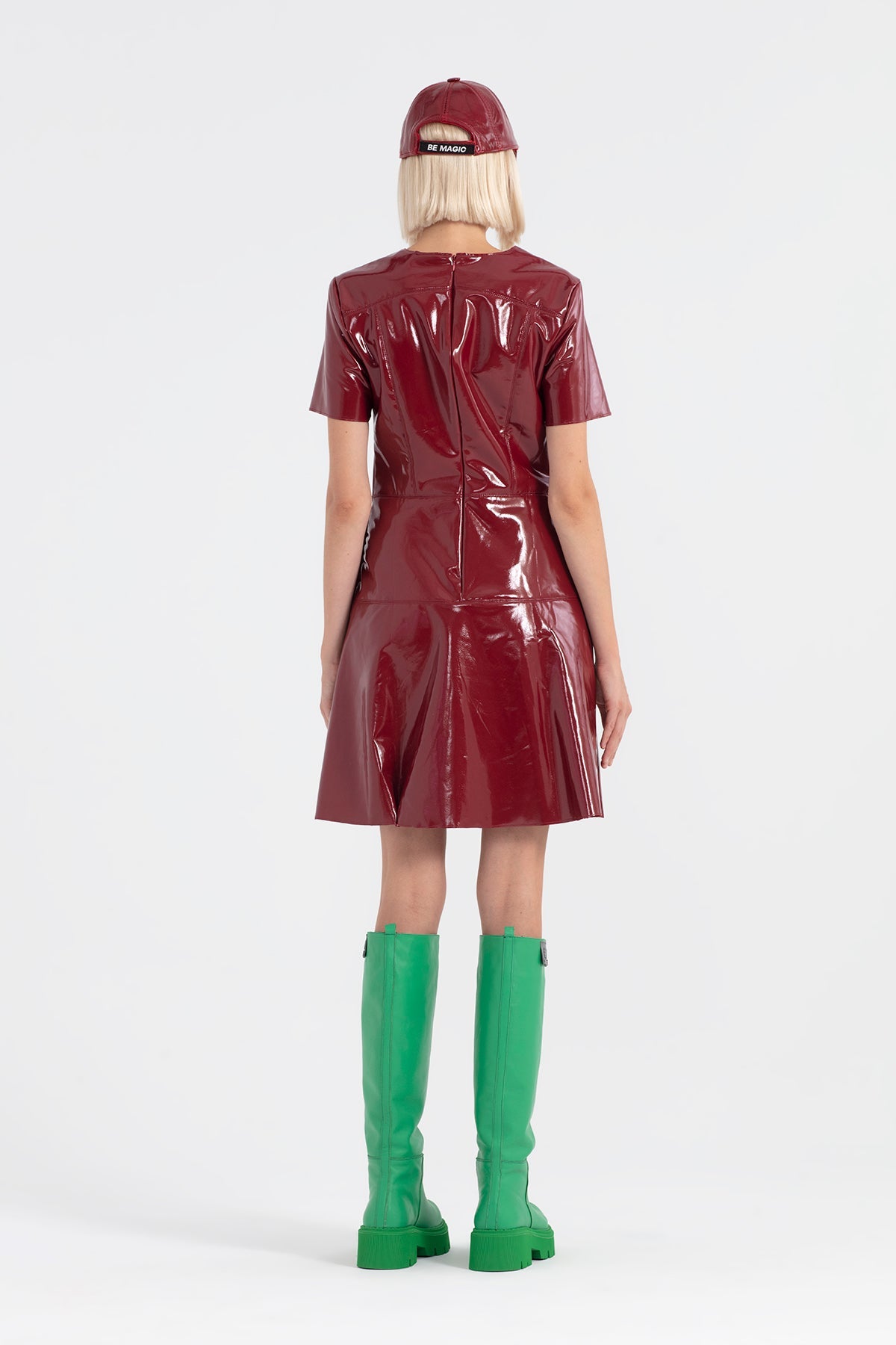 Bordo Elbise 12328