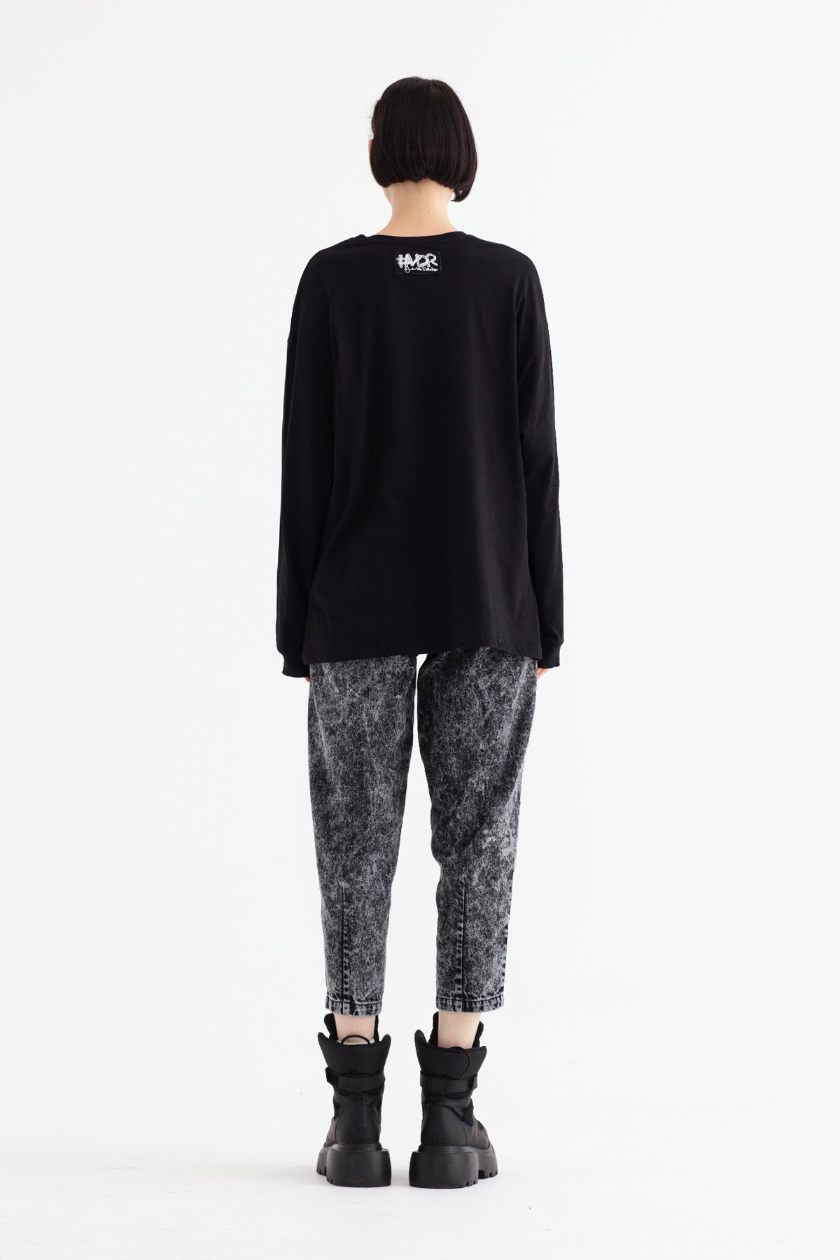 Siyah Uzun T-shirt 12356